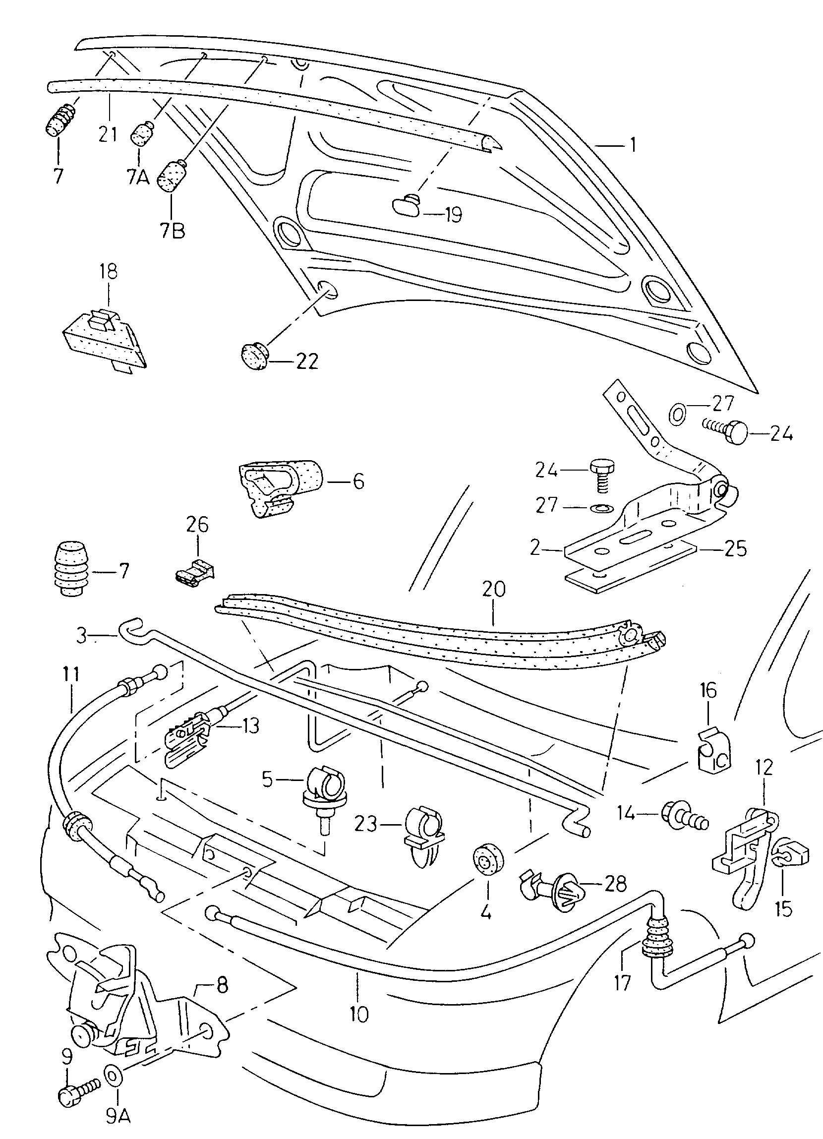 Seat 6K0823031D - Motora pārsegs ps1.lv