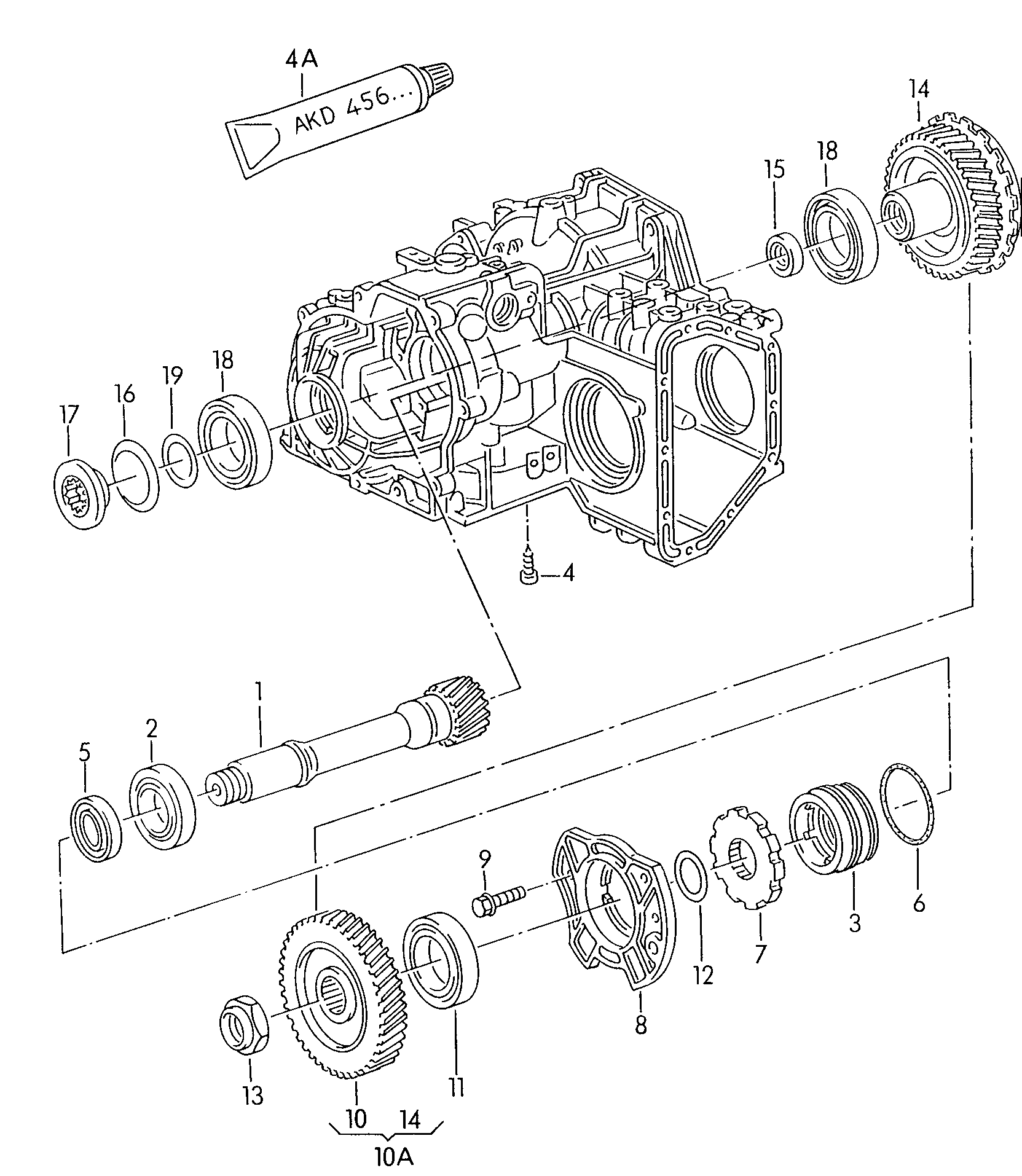 VW 096323862 - Vārpstas blīvgredzens, Automātiskā pārnesumkārba ps1.lv