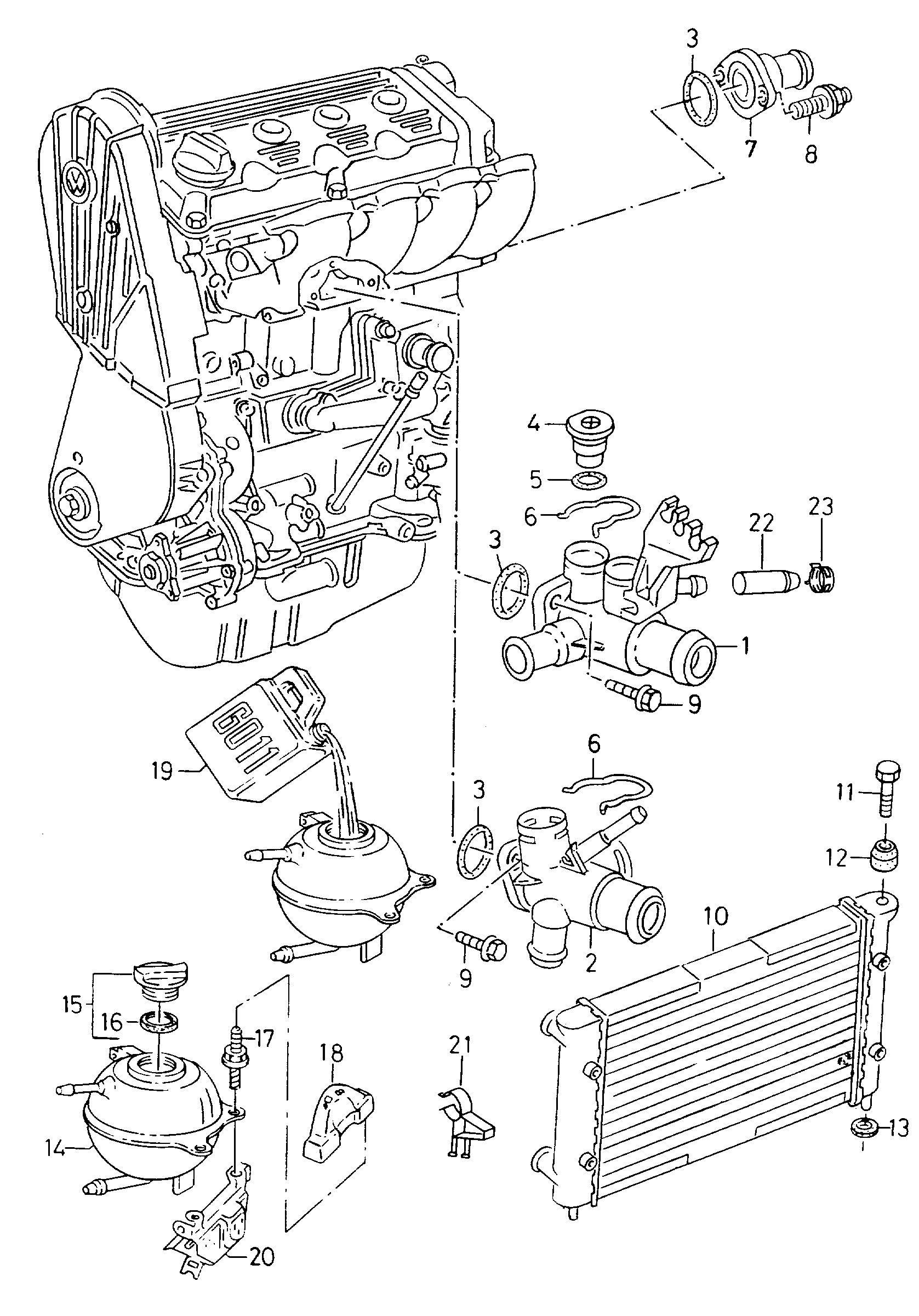 Seat 028 121 132 A - Dzesēšanas šķidruma flancis ps1.lv