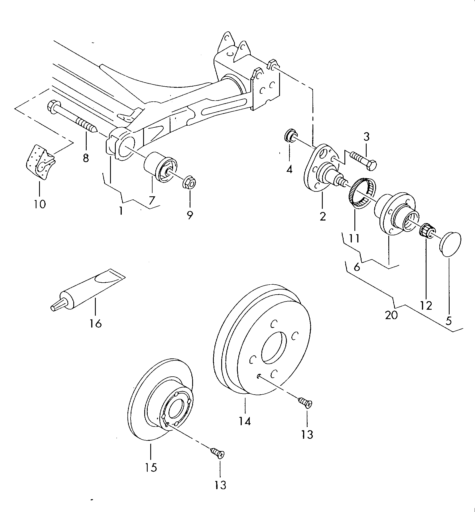 AUDI 6X0598477 - Riteņa rumbas gultņa komplekts ps1.lv