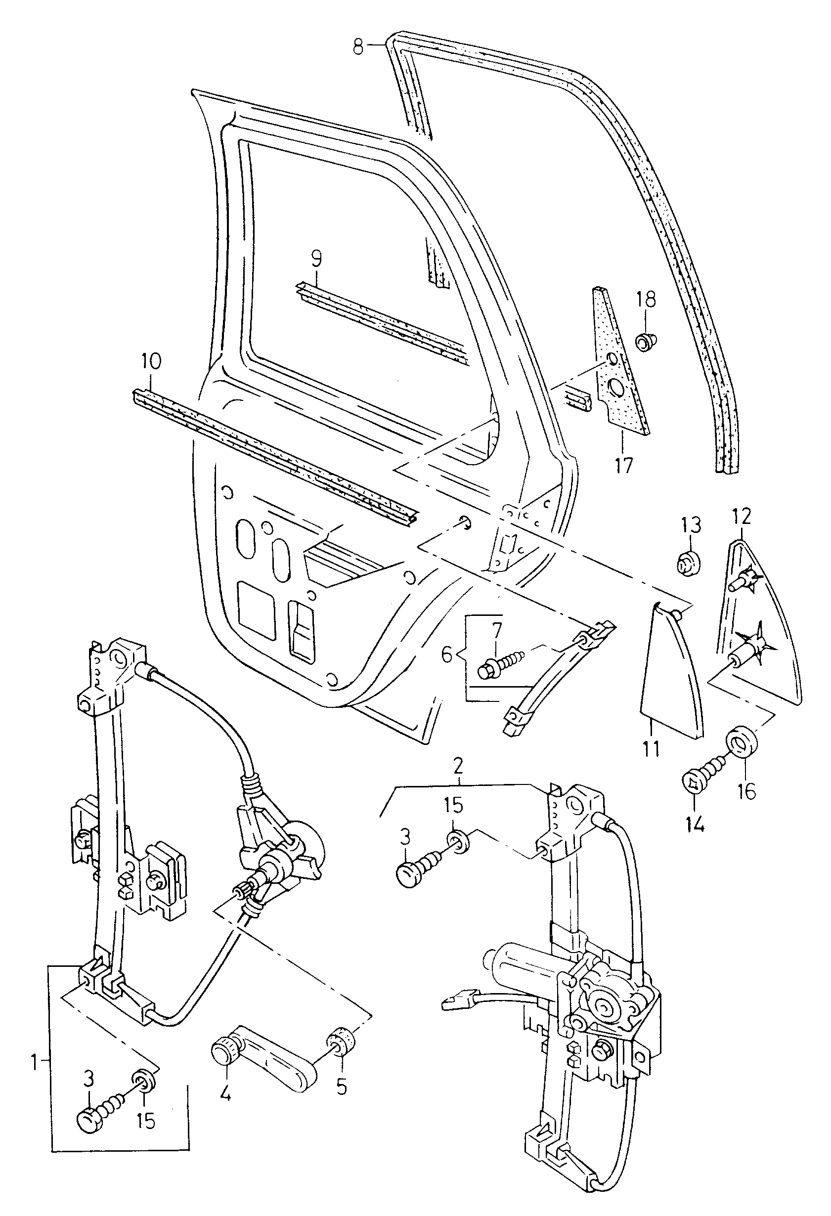 VW 6K4839401G - Stikla pacelšanas mehānisms ps1.lv