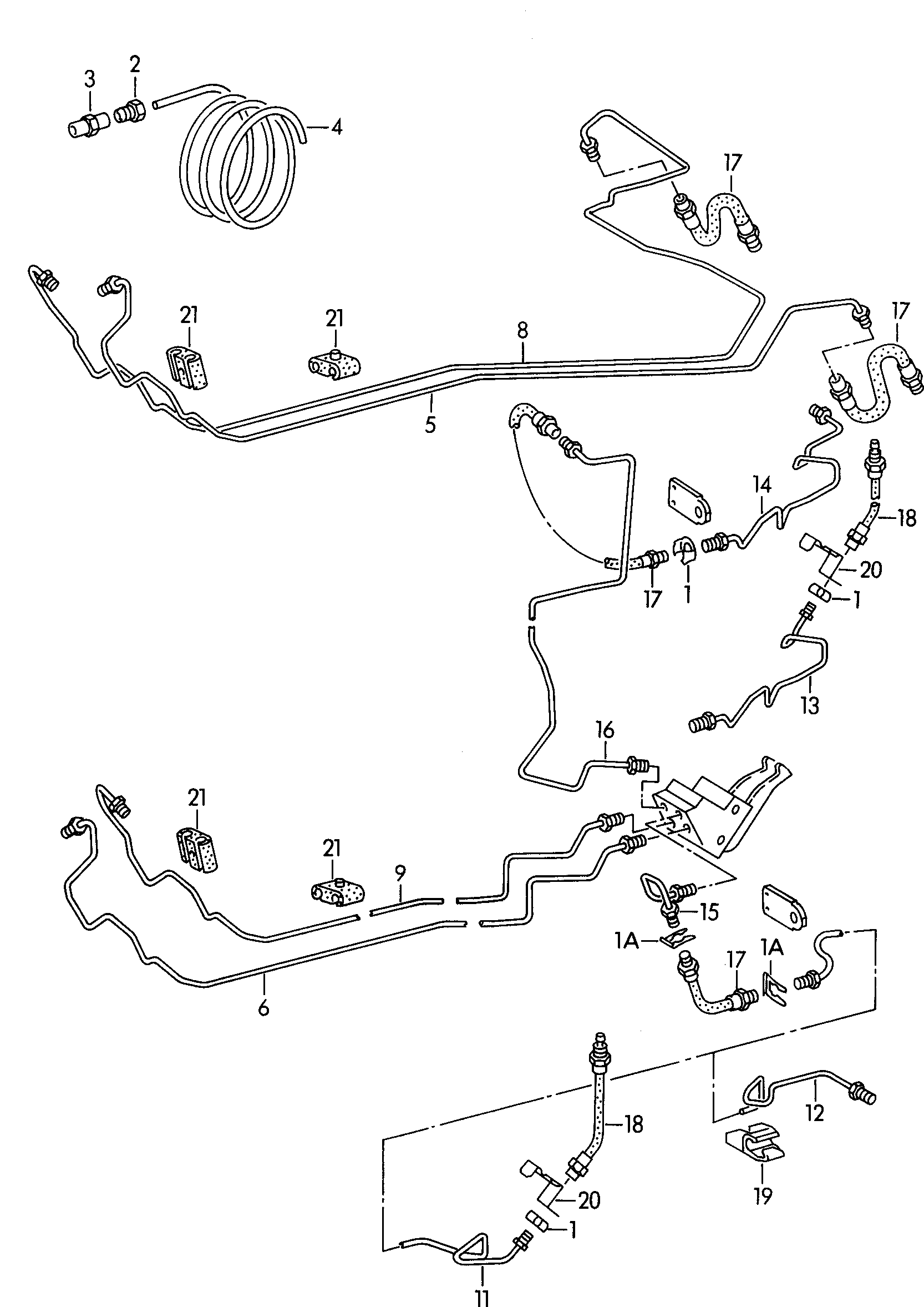 VAG 6N0 611 775 A - Bremžu šļūtene ps1.lv