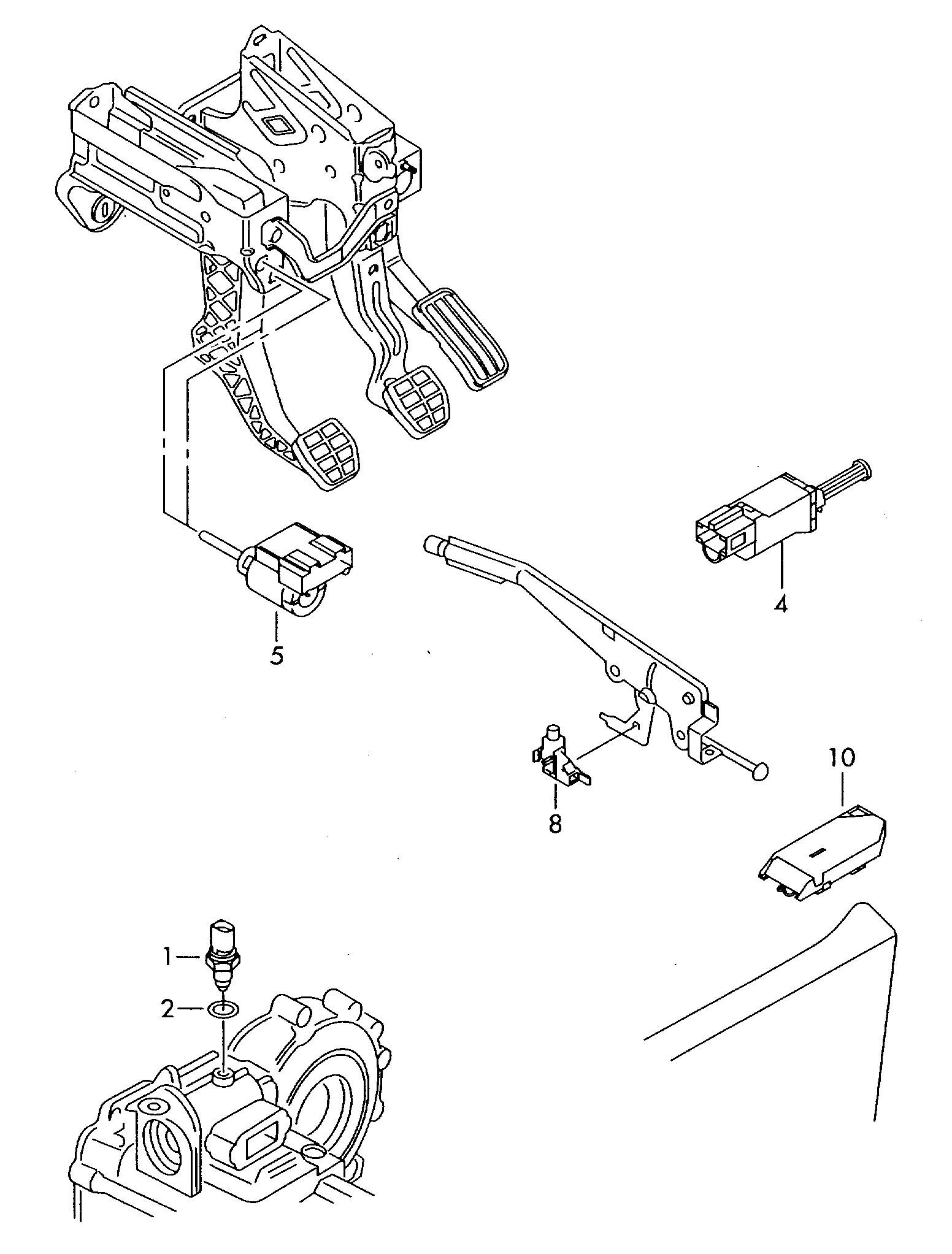 VW 02T945415P - Slēdzis, Atpakaļgaitas signāla lukturis ps1.lv