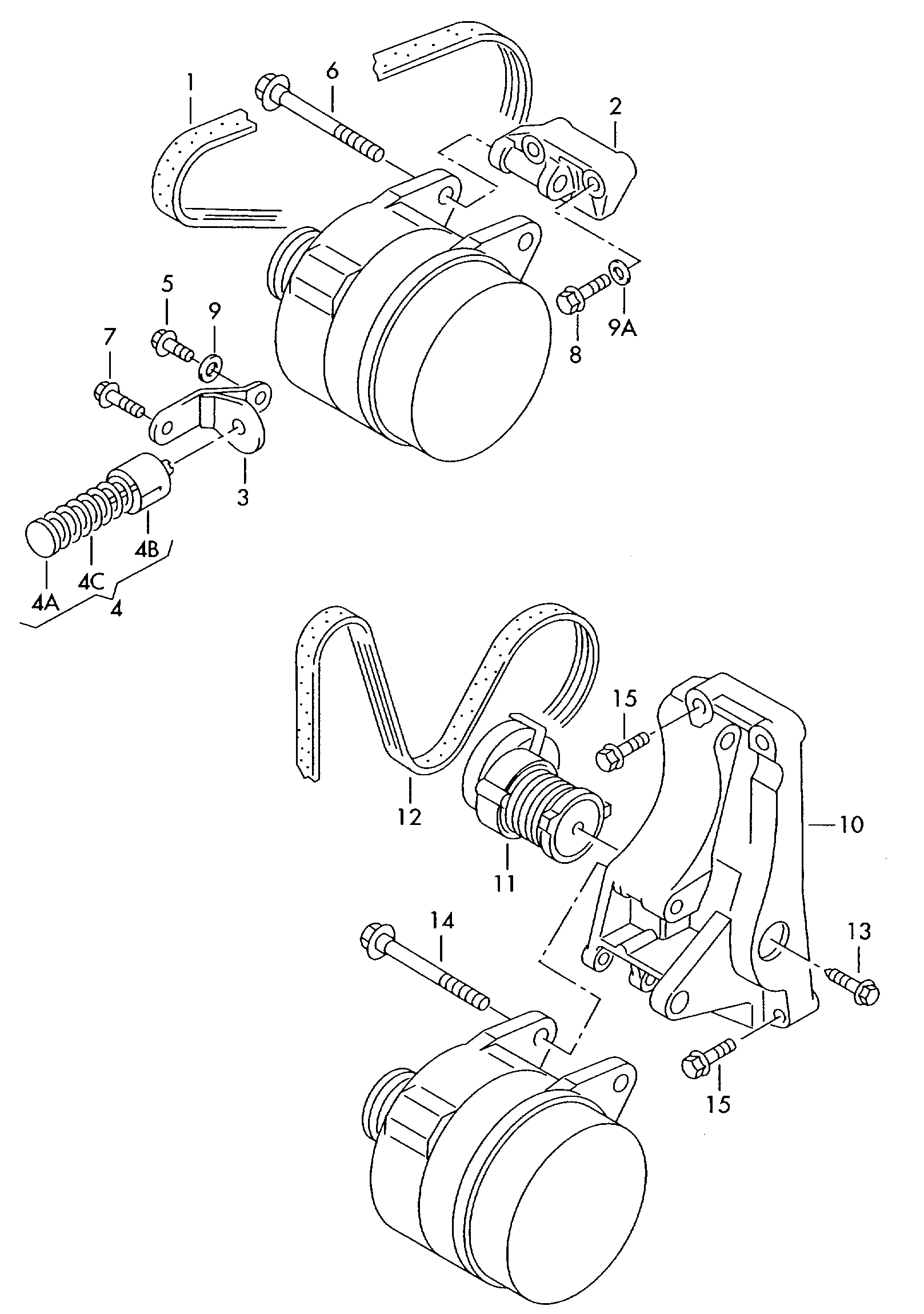 Skoda 030 903 137 AB - Ķīļrievu siksna ps1.lv