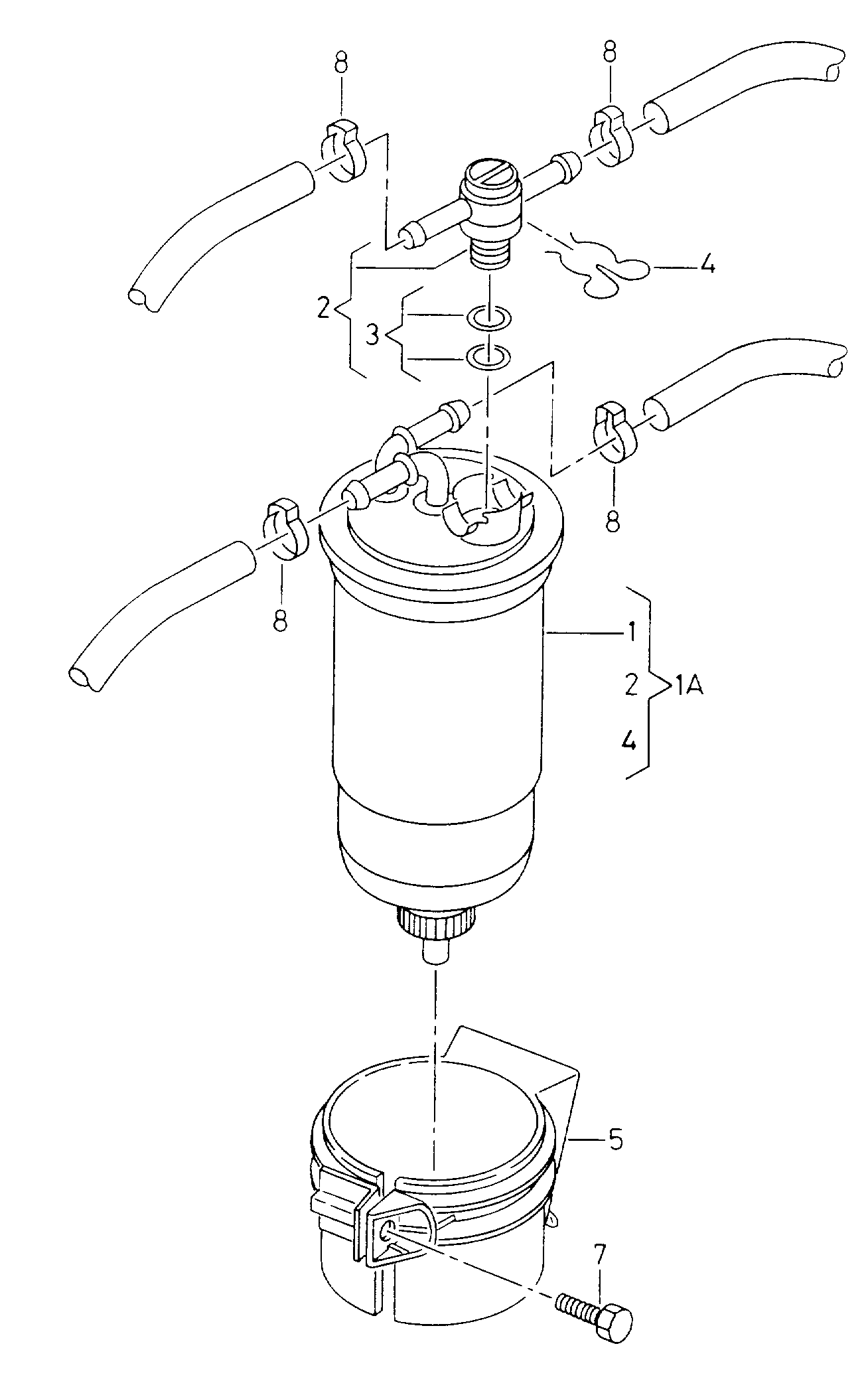 Seat 6K0 127 401 G - Degvielas filtrs ps1.lv