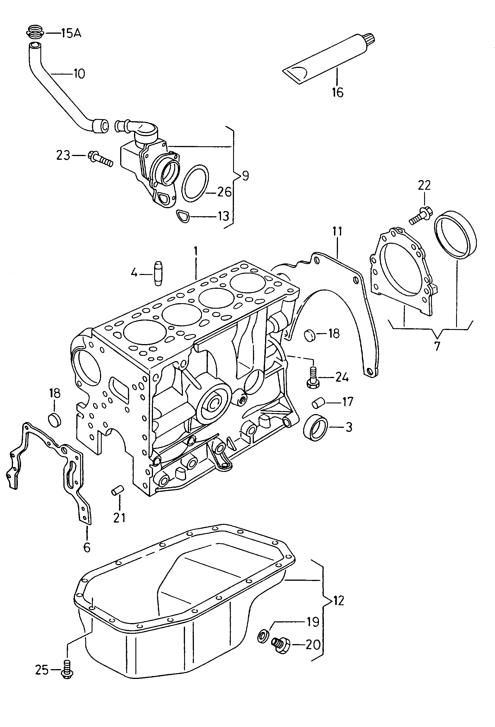 VAG 036103677 - Eļļas atdalītājs, Kartera ventilācija ps1.lv