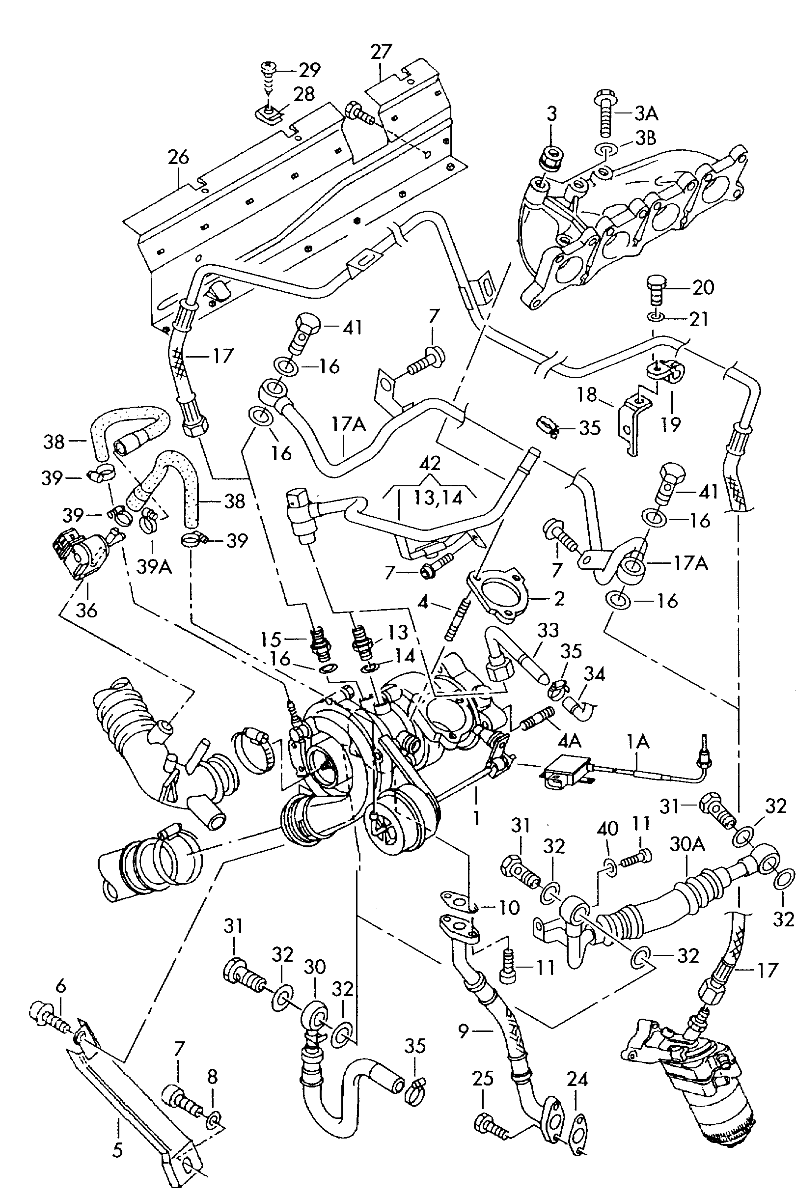 Seat 06A 145 704 K - Serdeņa bloks, Turbokompresors ps1.lv