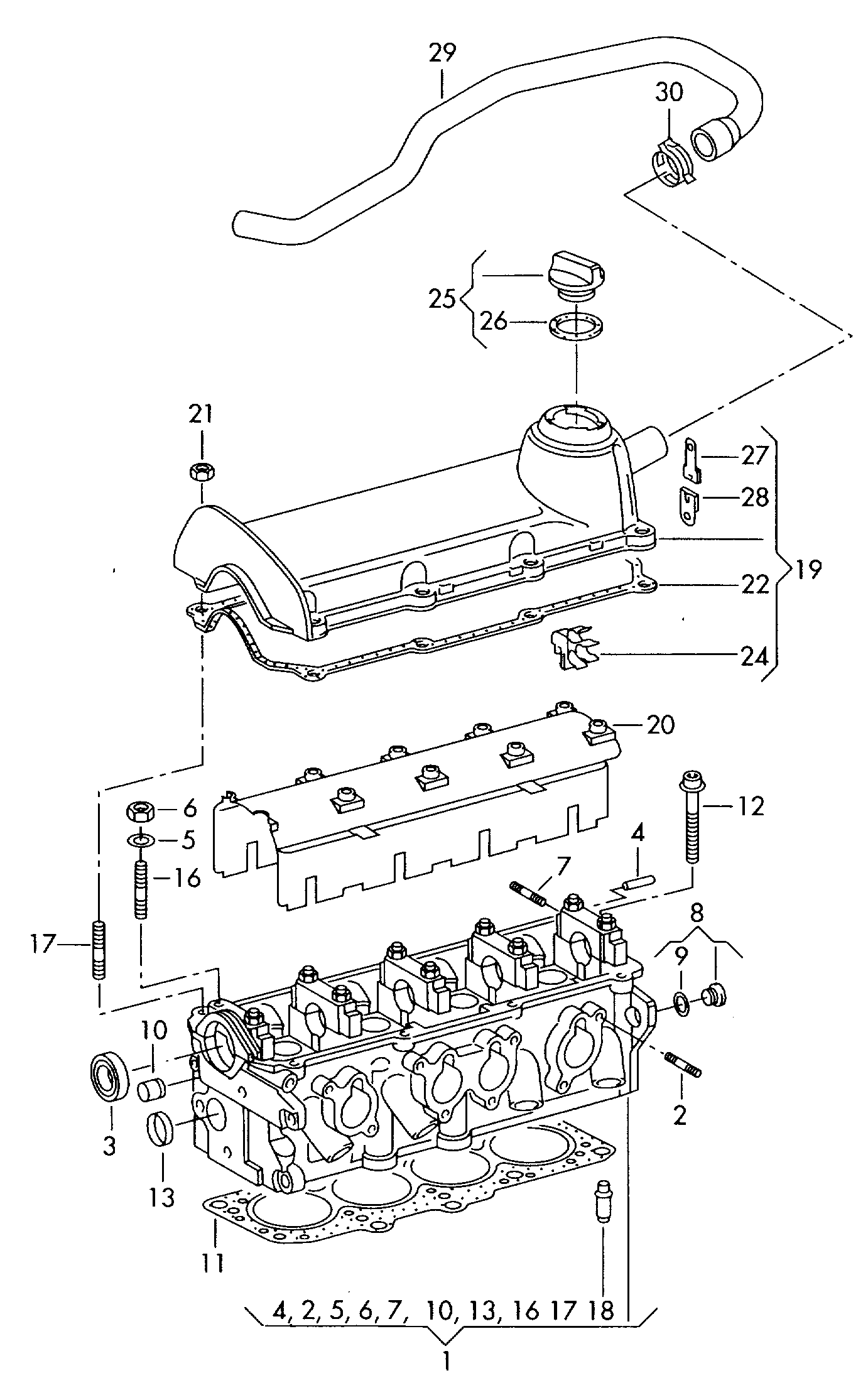 VAG 06A103383AN - Blīve, Motora bloka galva ps1.lv