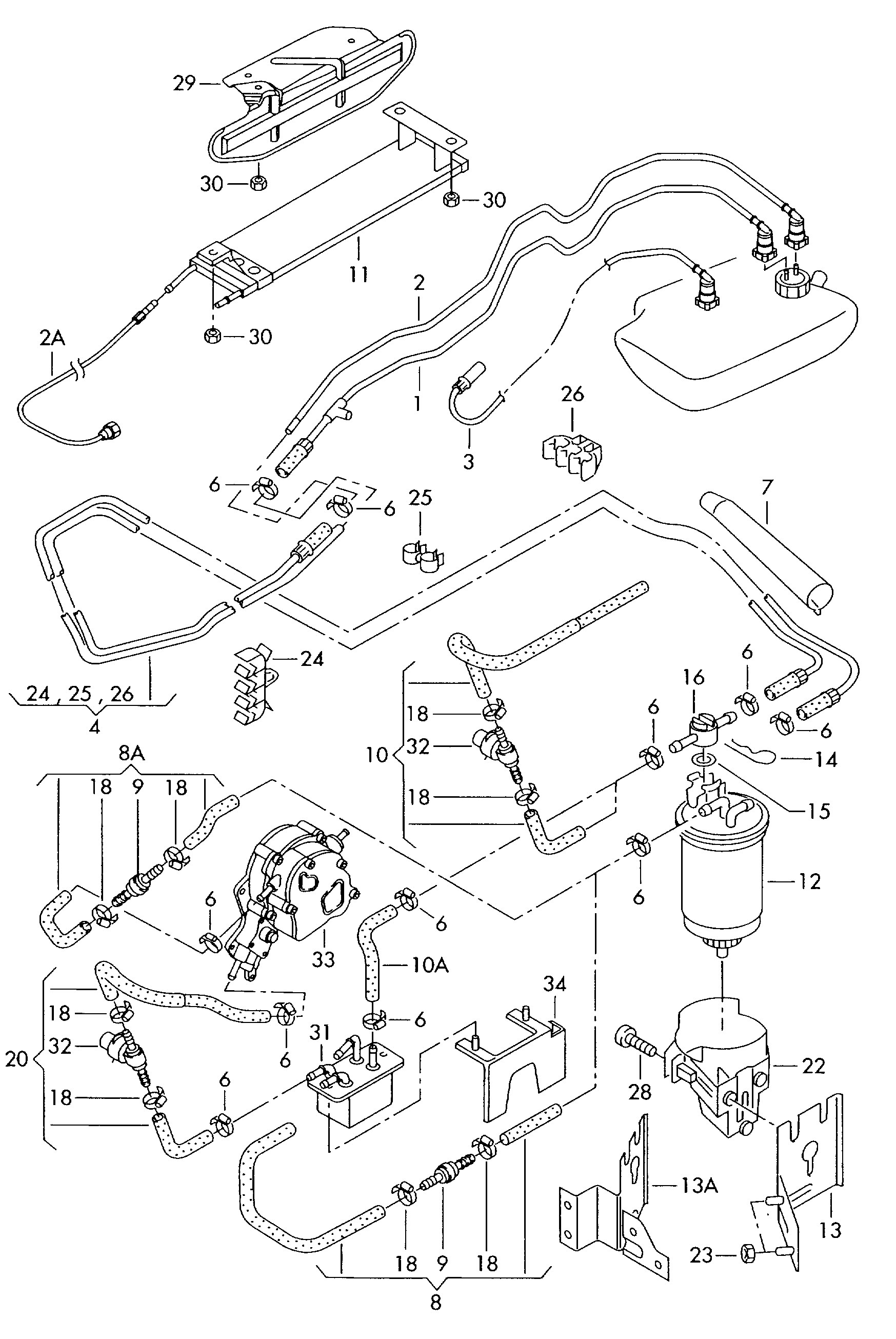 Seat 7M0 127 401 A - Degvielas filtrs ps1.lv