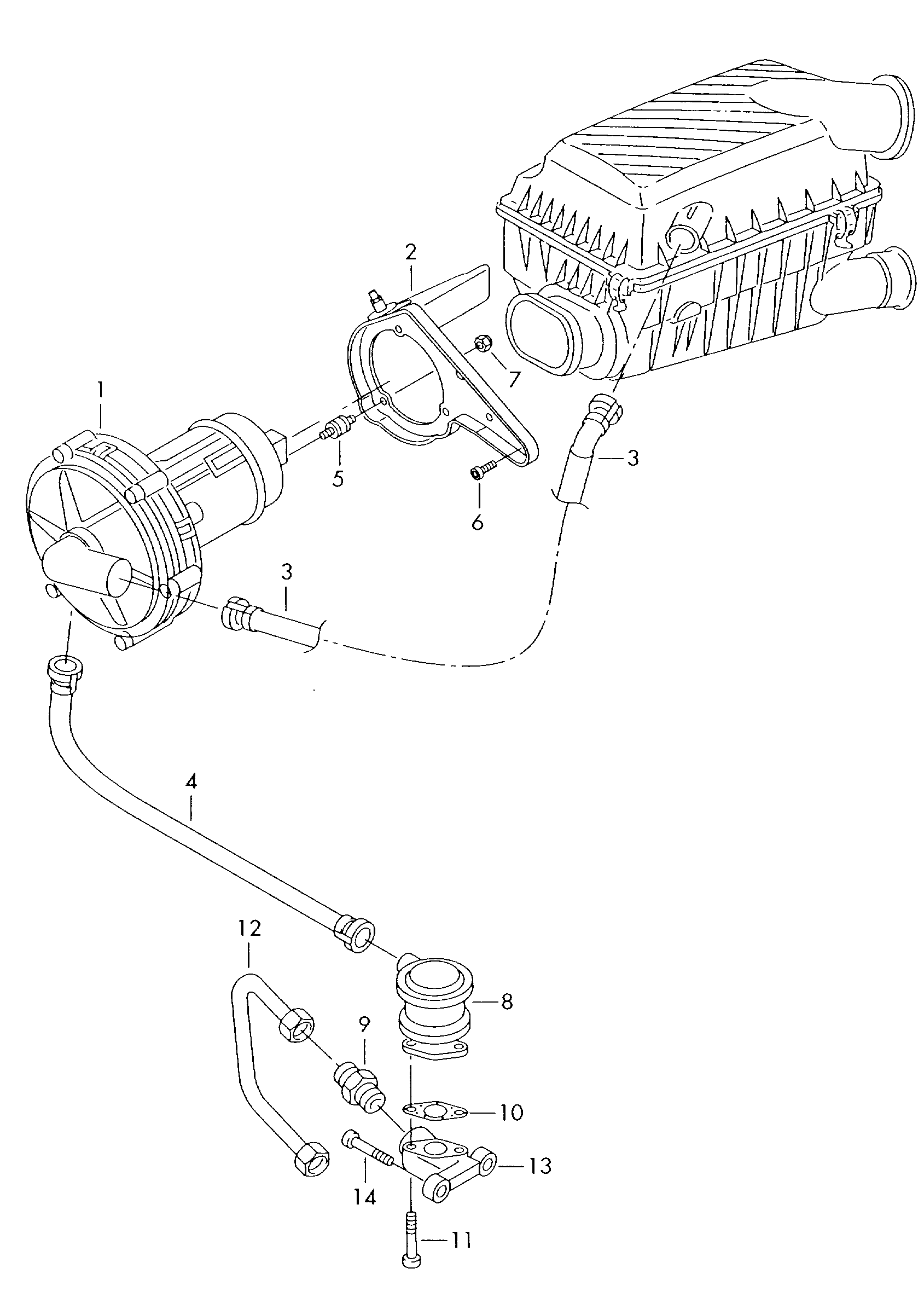 Seat 06A 131 351 D - Vārsts, Sekundārā gaisa sistēma ps1.lv