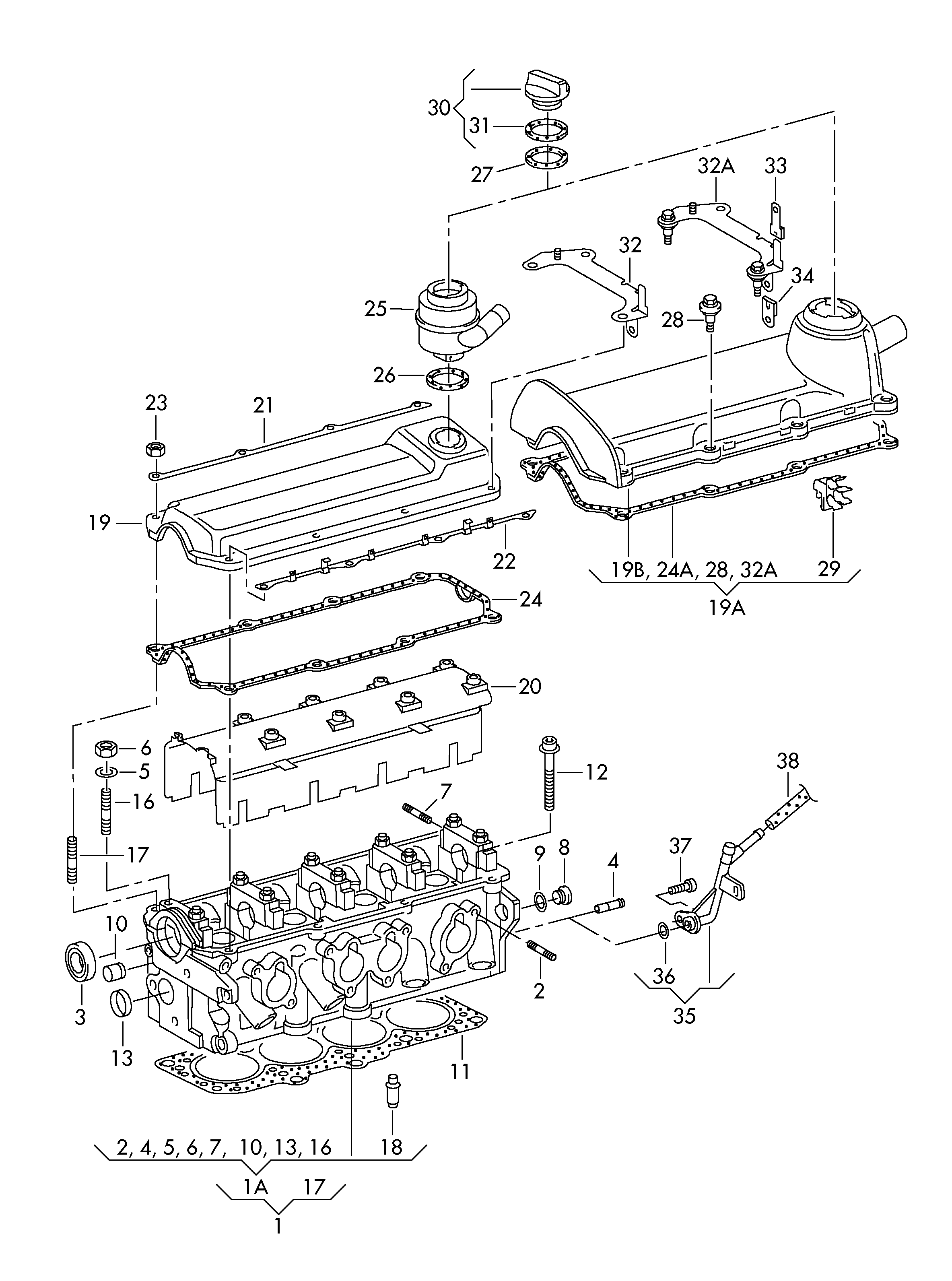 AUDI 06A 103 483 C - Blīve, Motora bloka galvas vāks ps1.lv