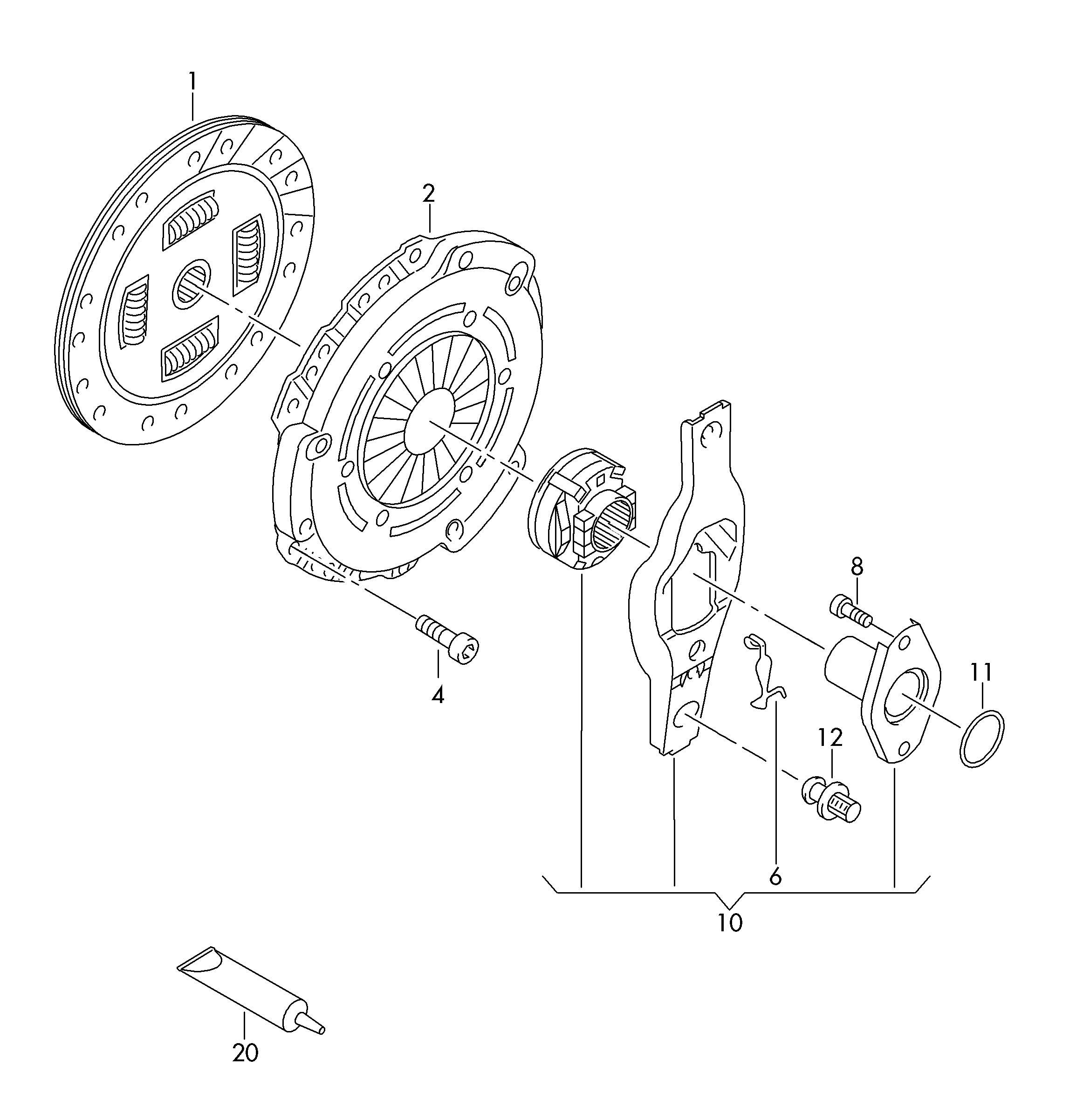 VAG 02T 141 170C - Sajūga komplekts ps1.lv