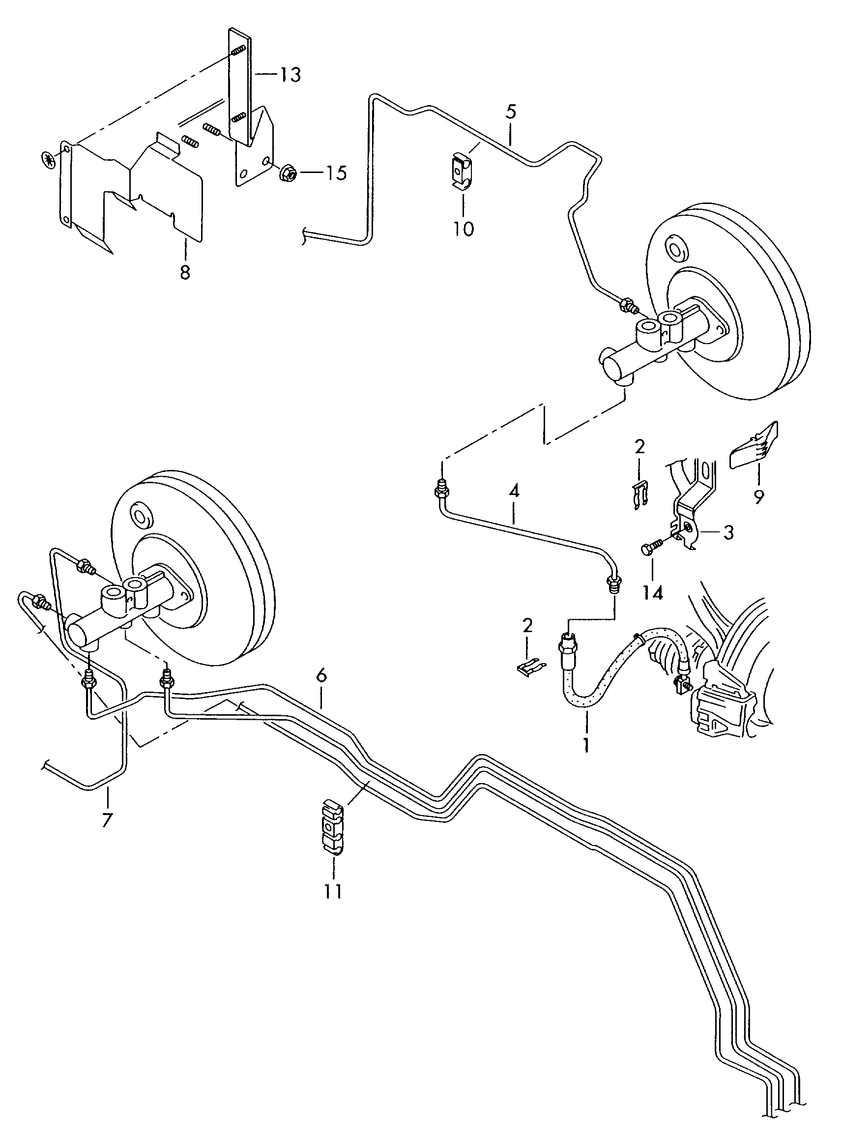 VW 6Q0 611 701 E - Bremžu šļūtene ps1.lv