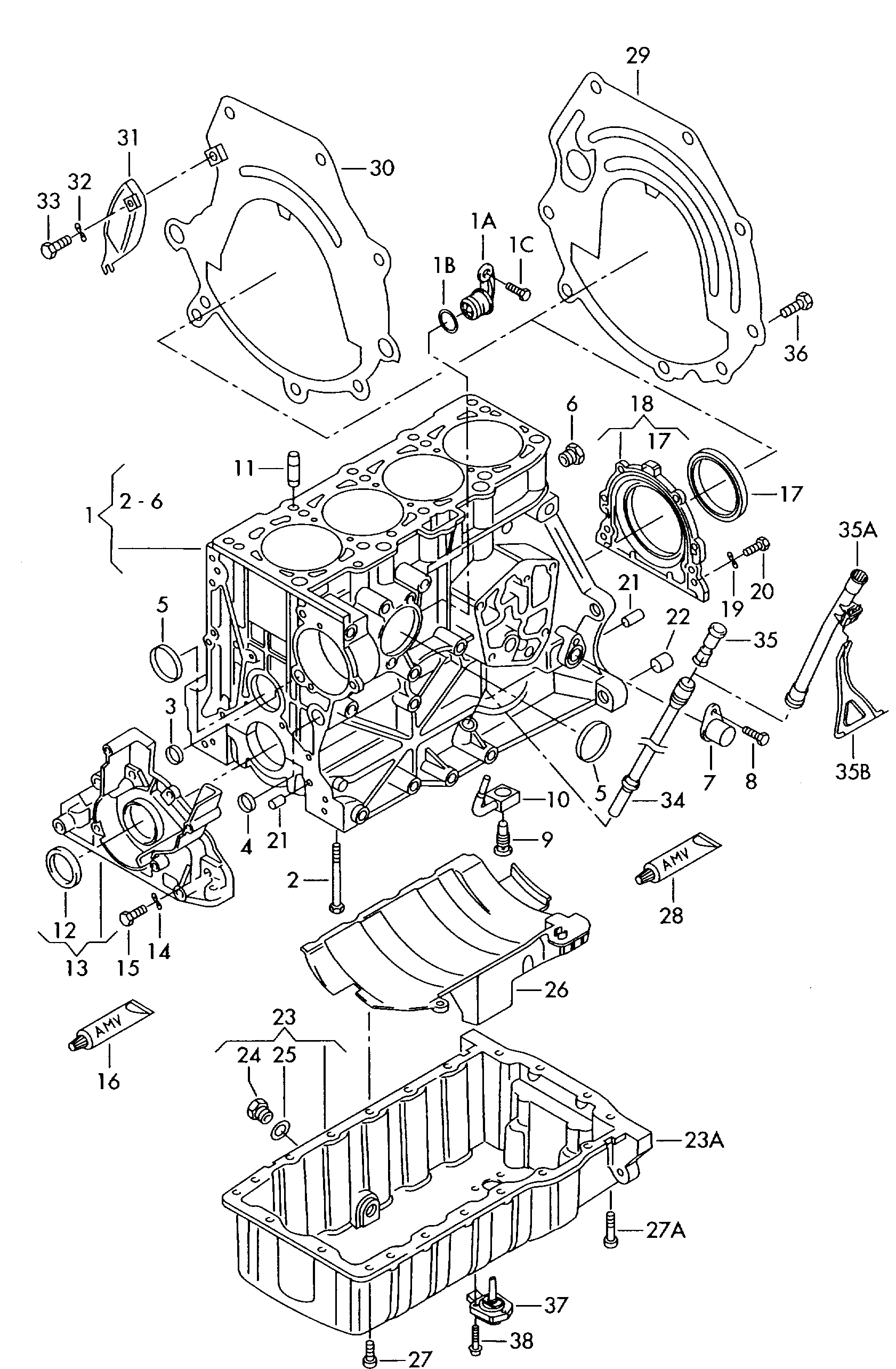 AUDI 06A 103 601RA - Eļļas vācele ps1.lv