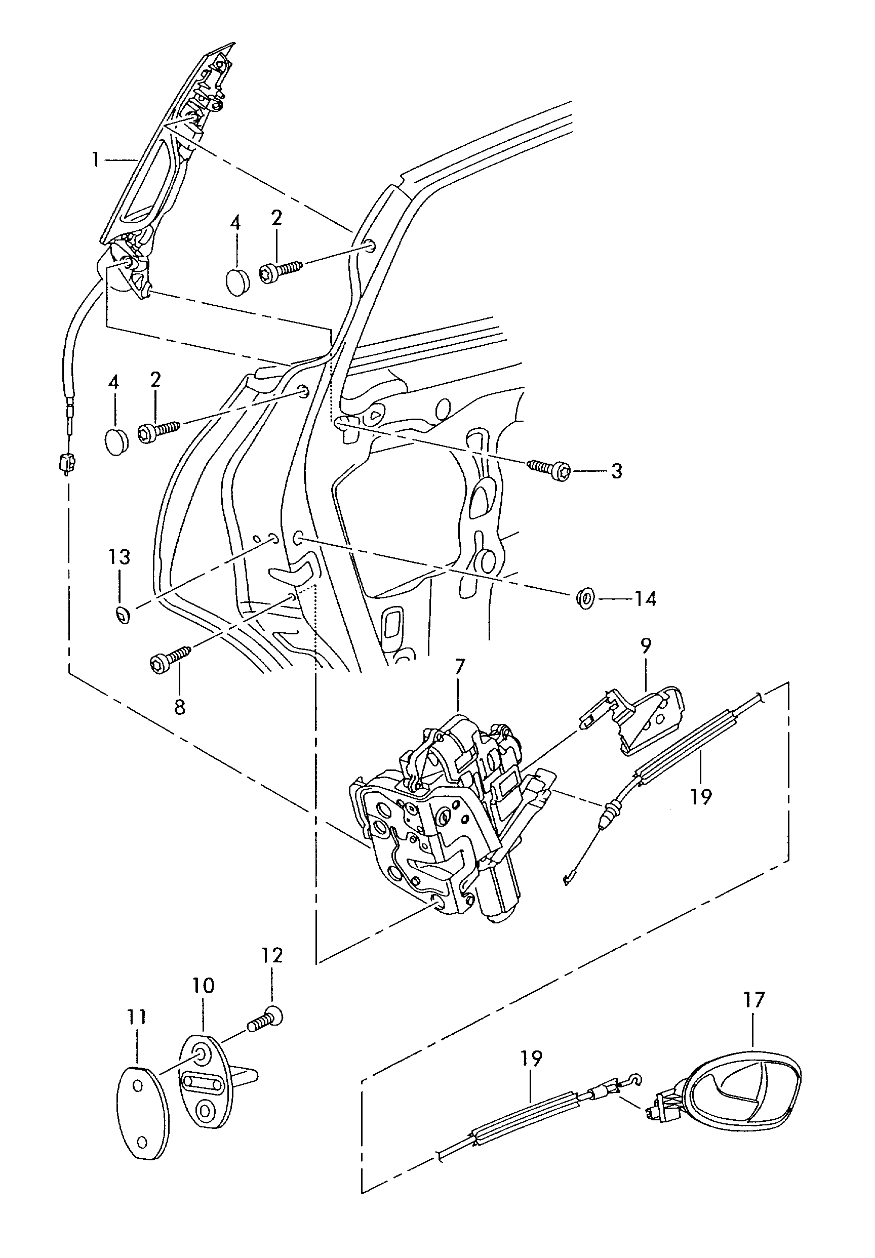 Seat 1P0839015 - Durvju slēdzene ps1.lv