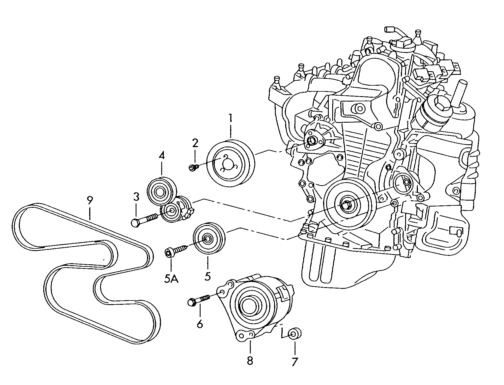 Skoda 03D 145 276 A - Parazīt / Vadrullītis, Ķīļrievu siksna ps1.lv