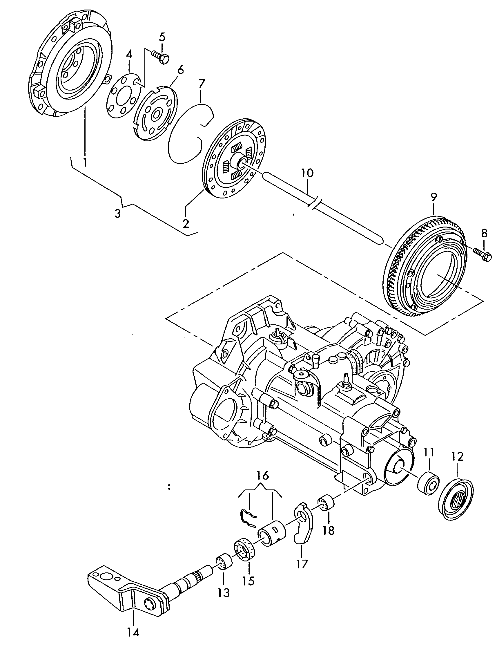 AUDI 036 141 025 K - Sajūga komplekts ps1.lv