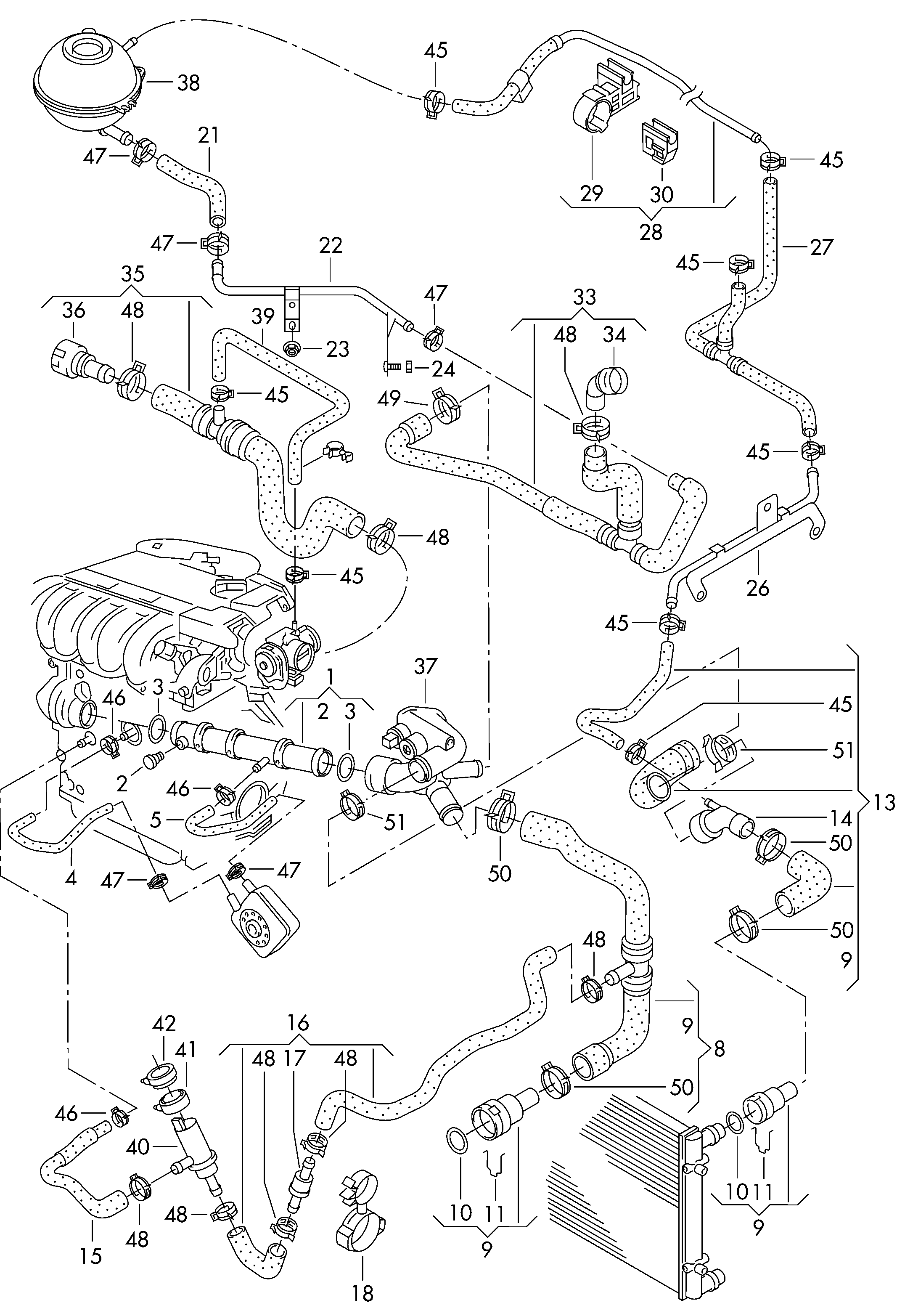 AUDI 3B0 122 291 B - Dzesēšanas šķidruma flancis ps1.lv