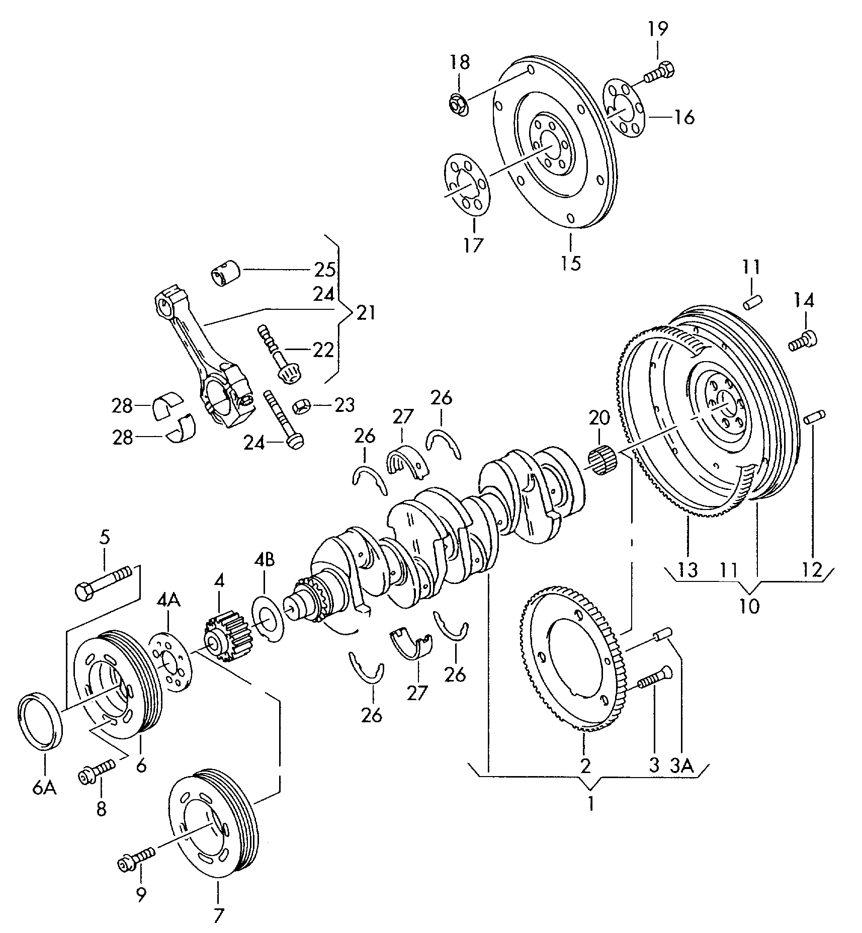 AUDI 06A105266P - Sajūga komplekts ps1.lv