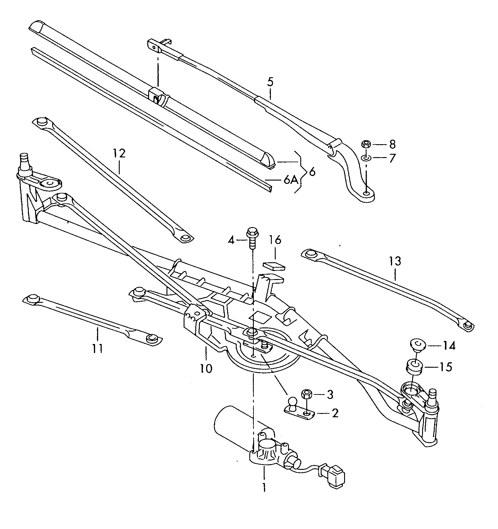 VW 7M3998002A - Stikla tīrītāja slotiņa ps1.lv