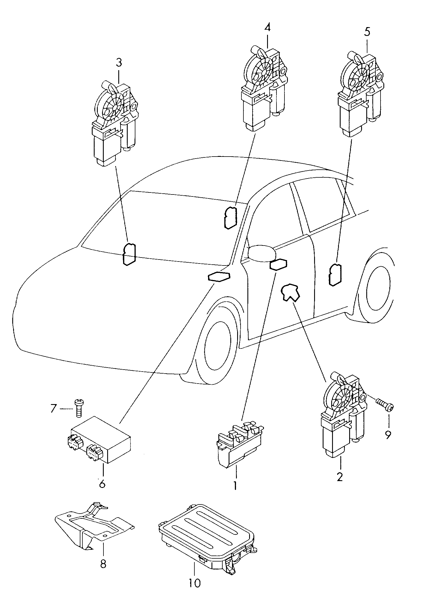 Seat 1C1 959 801A - Droseļvārsta pievada stiprinājums ps1.lv