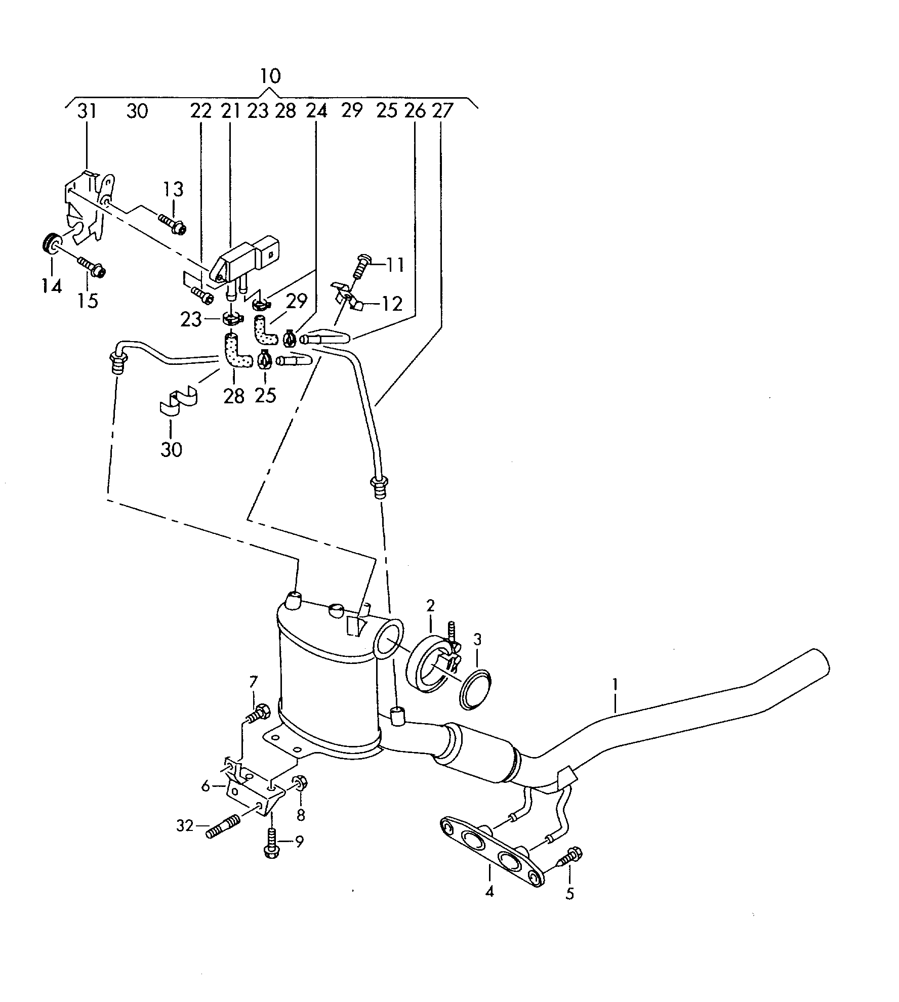 AUDI (1K0.254.702 GX) - Montāžas komplekts, Sodrēju / Daļiņu filtrs ps1.lv