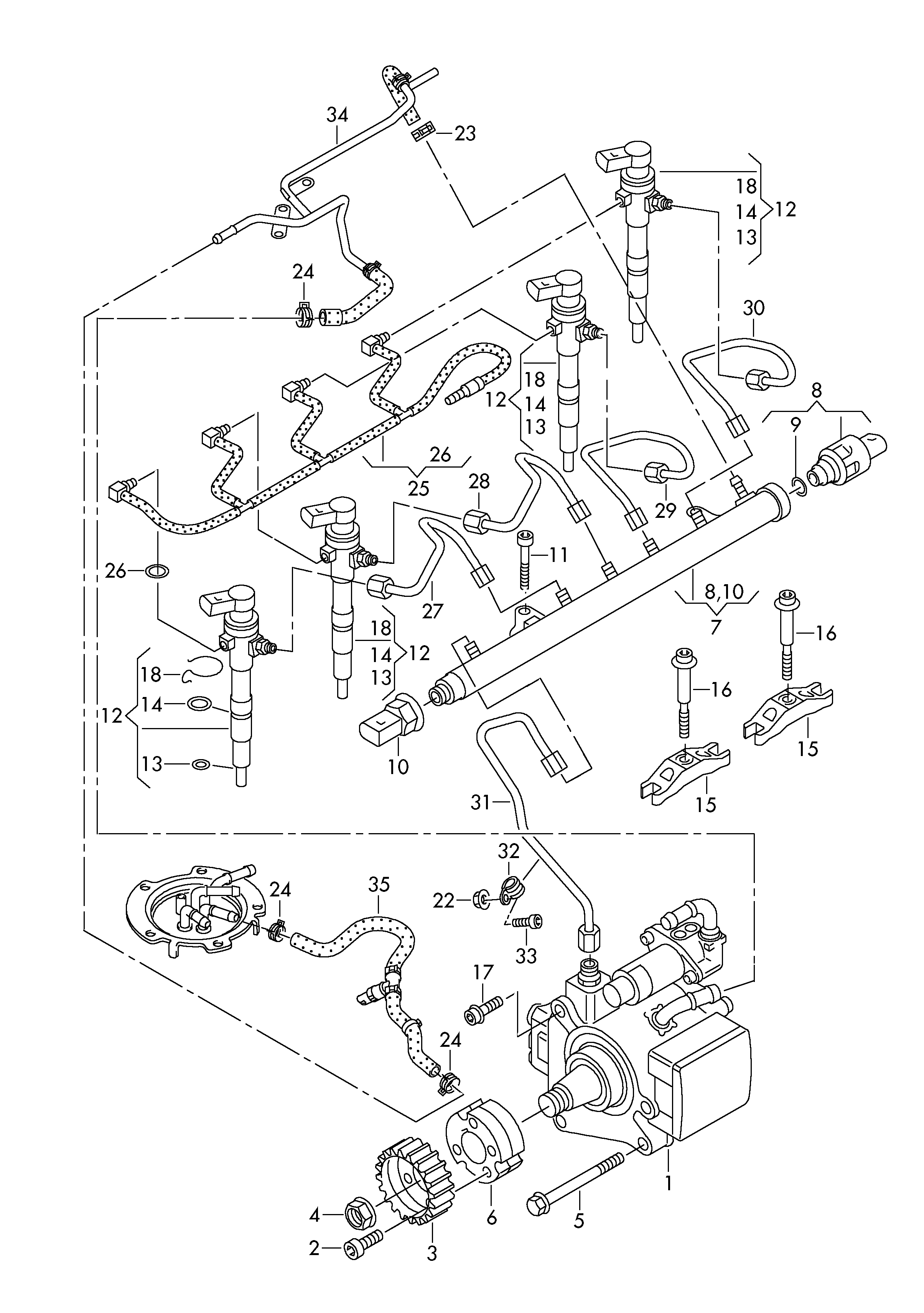 VW 03L 130 519 - Siltumizolācijas paplāksne, Iesmidzināšanas sistēma ps1.lv