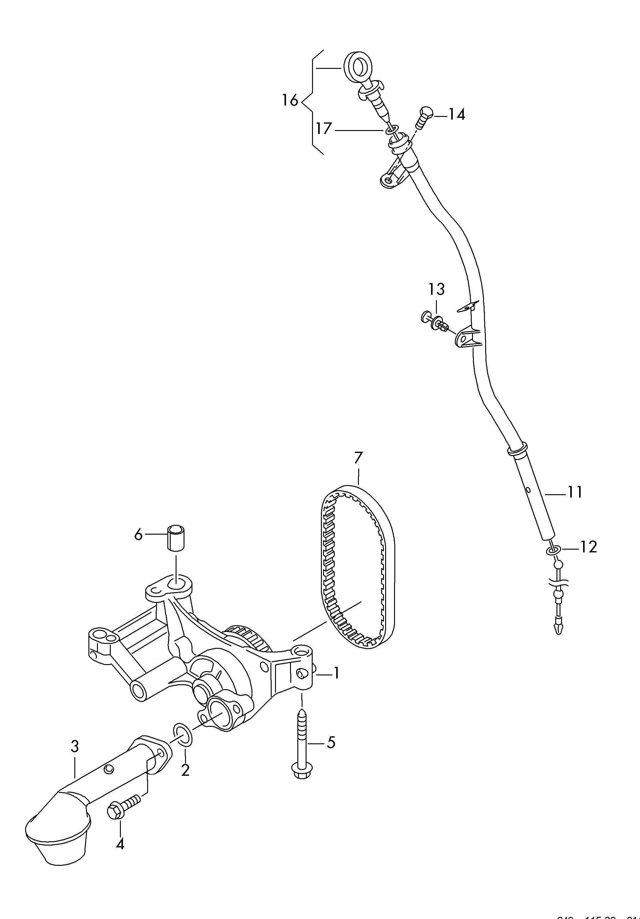 VW 03L 115 105 B - Eļļas sūknis ps1.lv