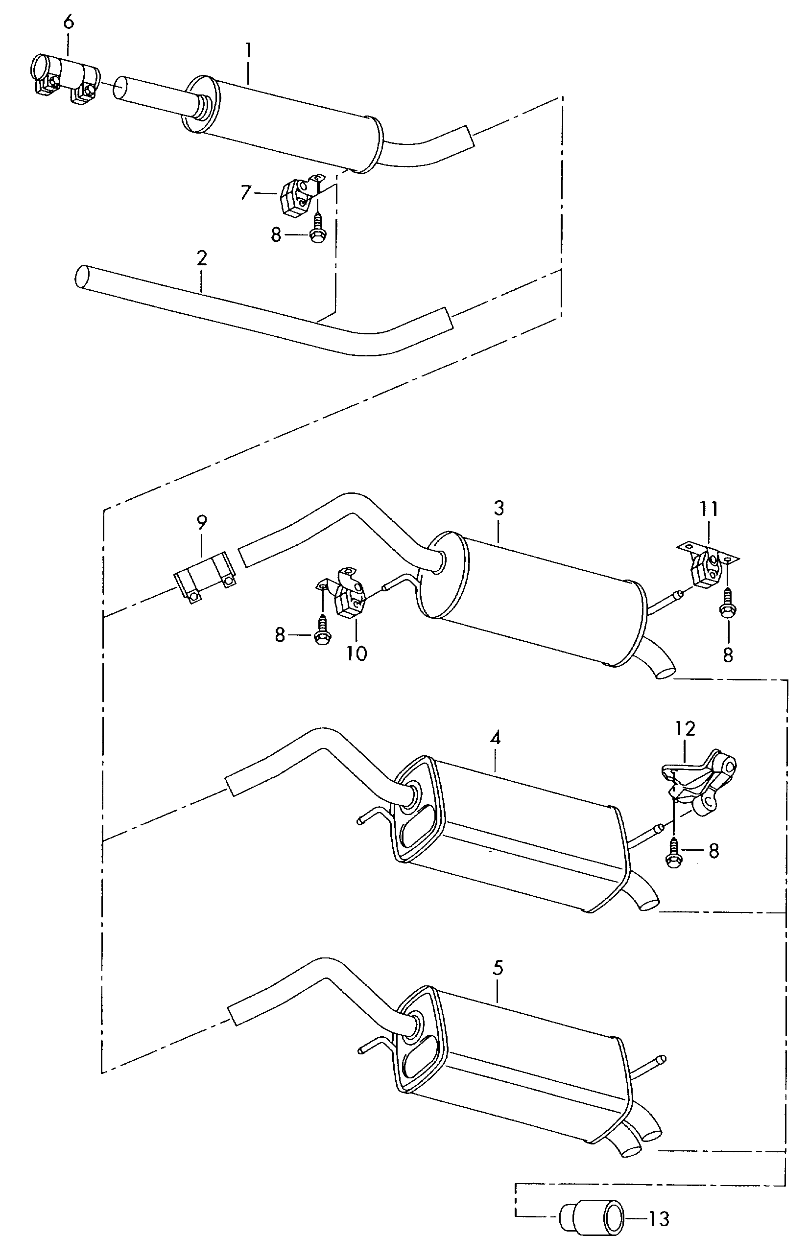 VAG 8Z0 253 141 - Savienojošie elementi, Izplūdes gāzu sistēma ps1.lv