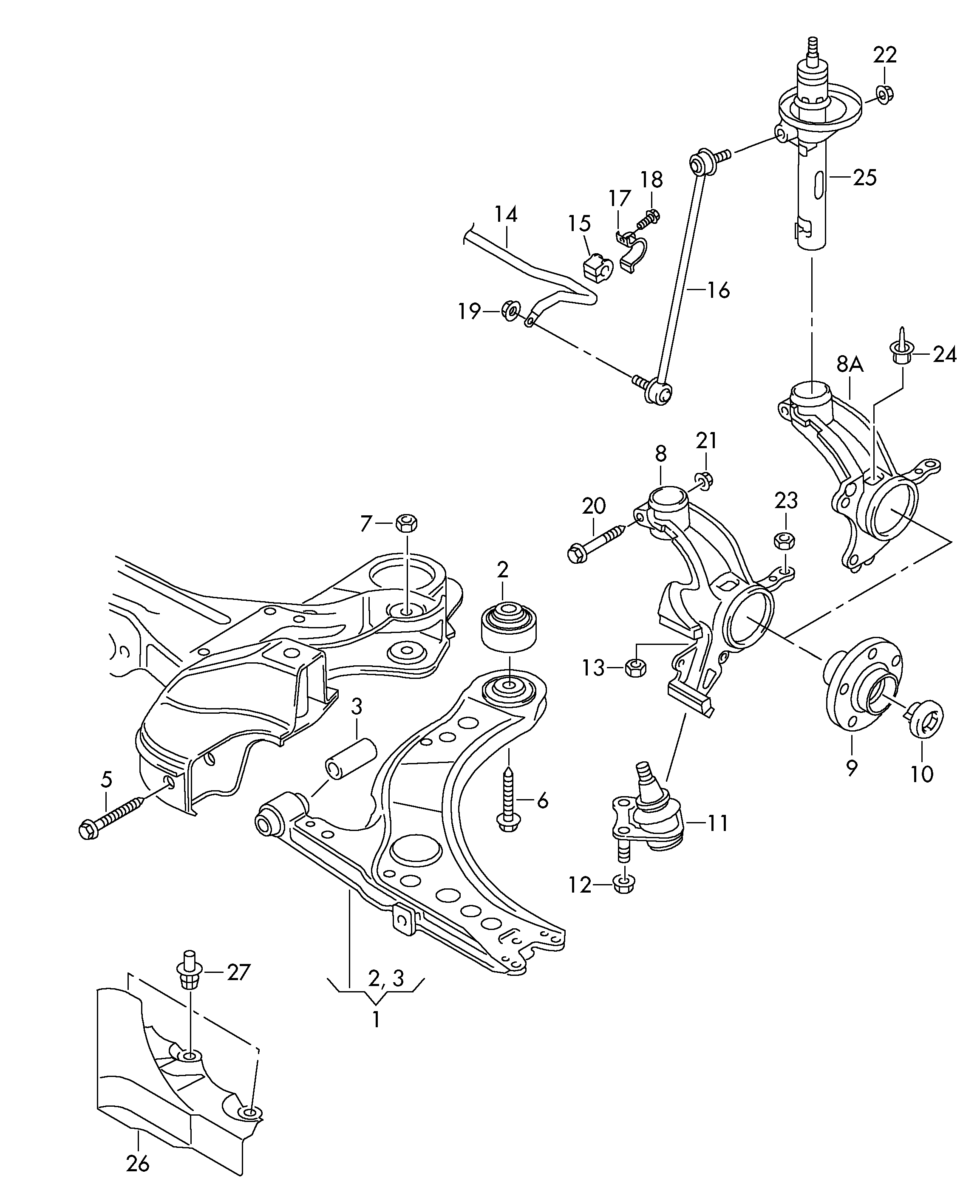 Skoda 6R0 407 151 E - Neatkarīgās balstiekārtas svira, Riteņa piekare ps1.lv