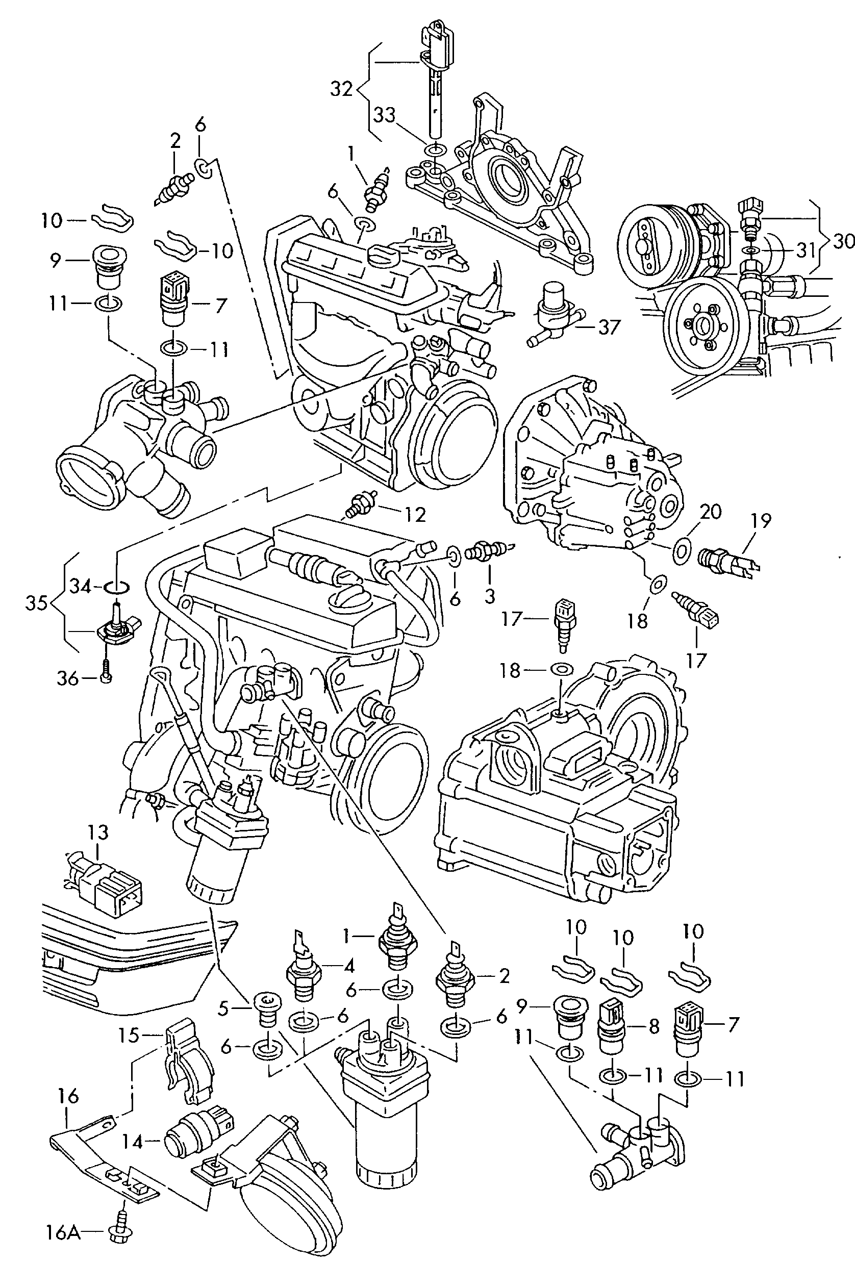 Skoda 045 907 660 D - Devējs, Motoreļļas līmenis ps1.lv