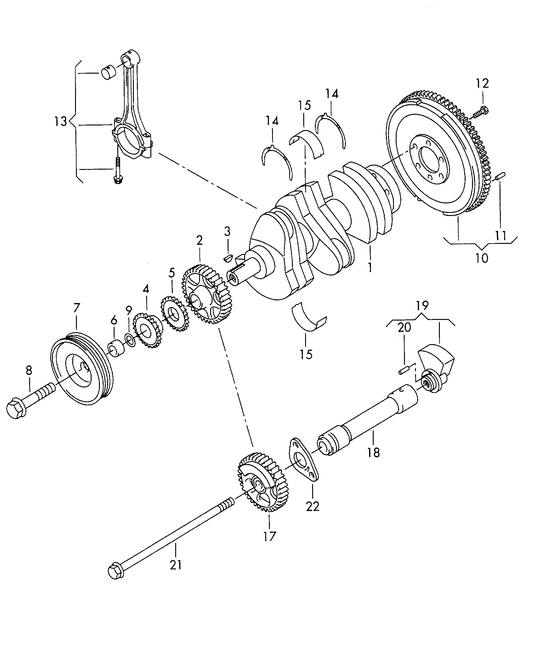 Skoda 03E 105 209 N - Zobrats, Eļļas sūknis ps1.lv