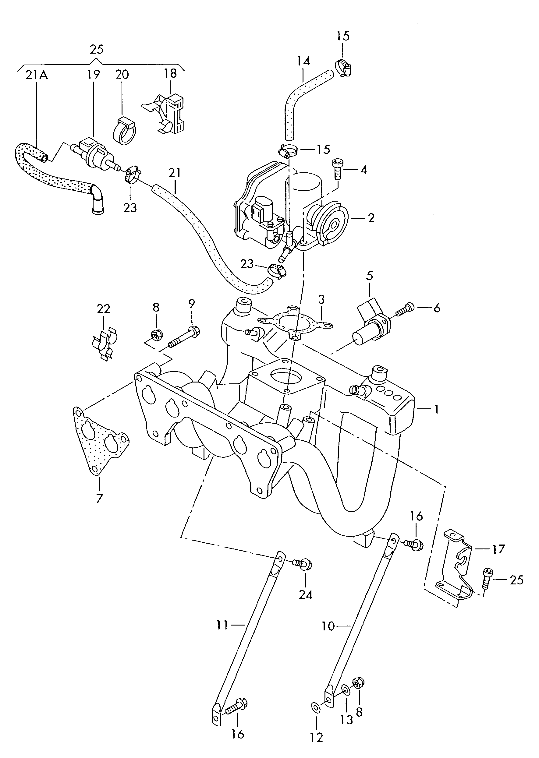 VW 03D 906 051 A - Devējs, Spiediens ieplūdes traktā ps1.lv