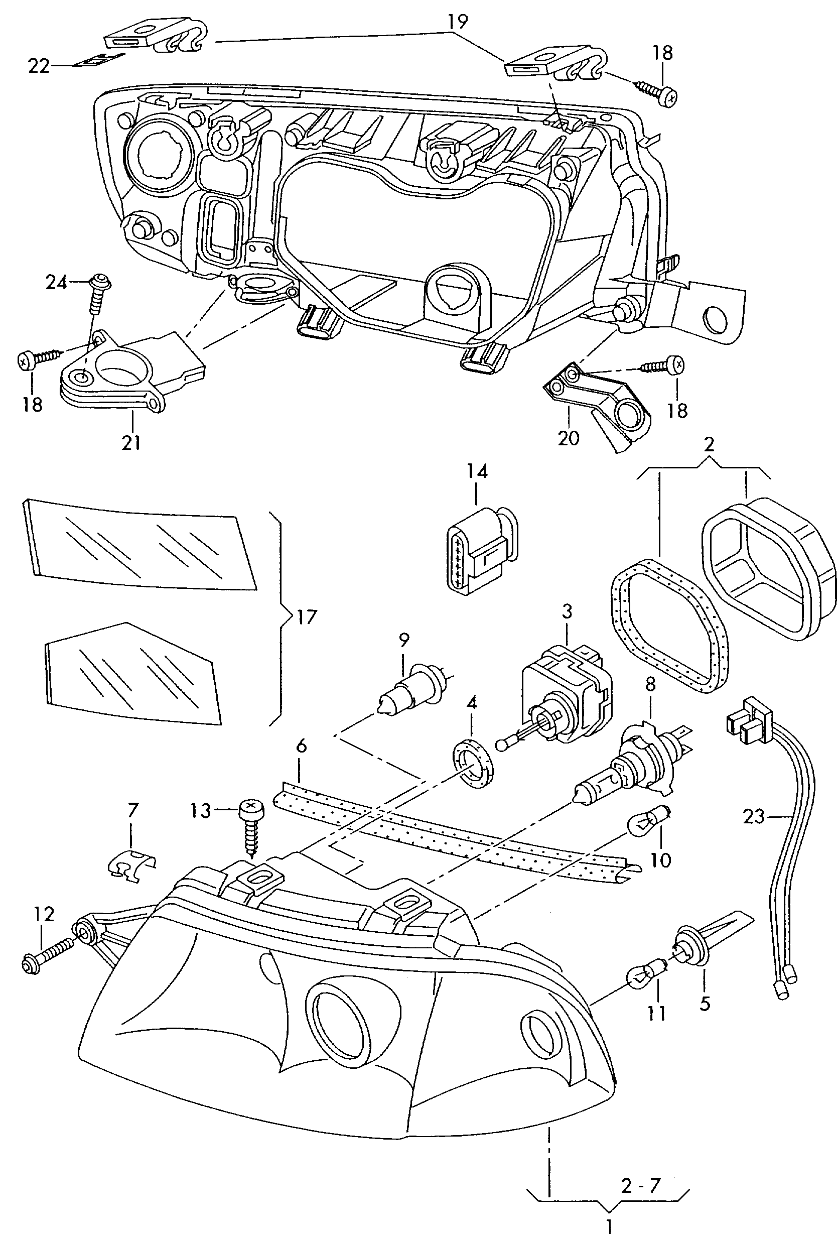 Seat 6Y0941855 - Vadu remkomplekts, Pamatlukturis ps1.lv