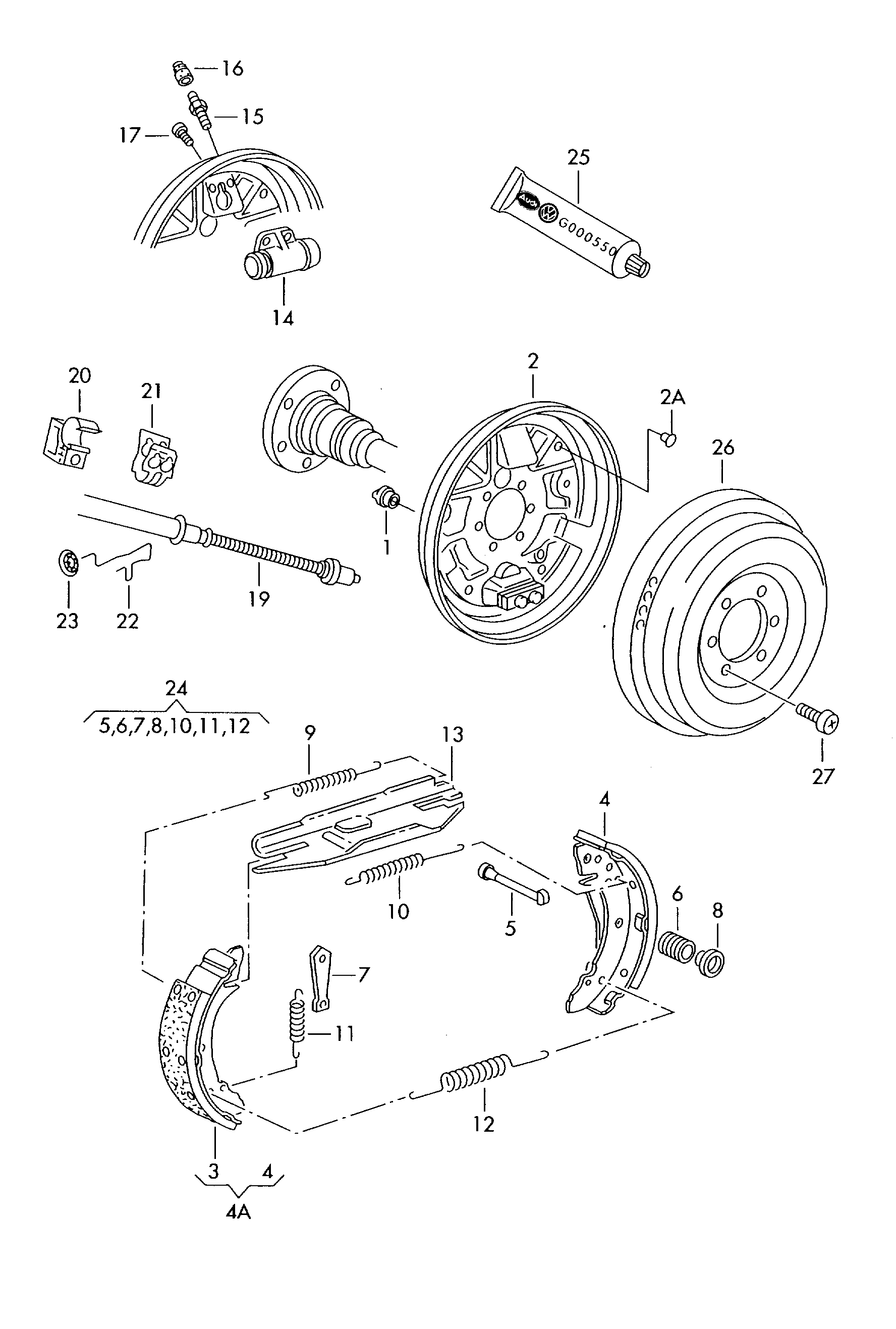 AUDI 1J0 698 525 B - Bremžu loku komplekts ps1.lv