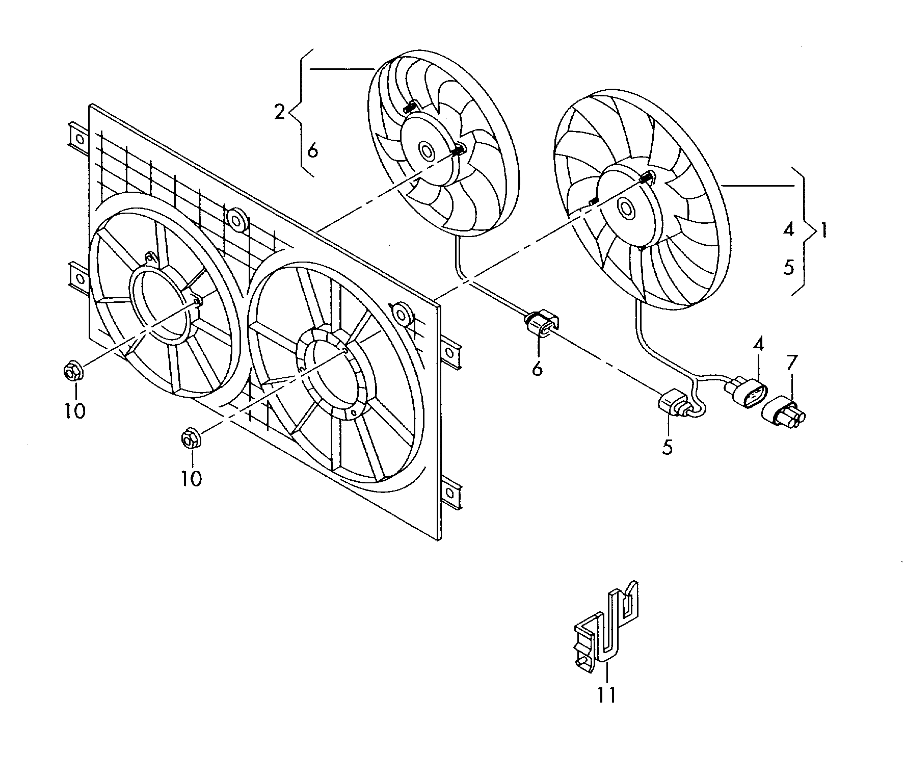 Seat 1K0 959 455FF - Ventilators, Motora dzesēšanas sistēma ps1.lv