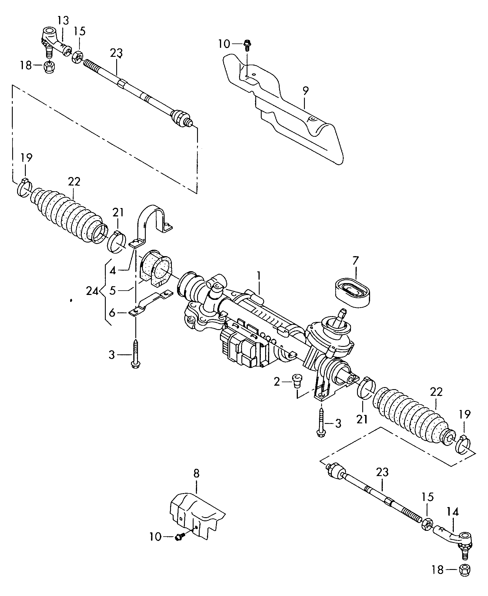 VAG 1K0423810A - Aksiālais šarnīrs, Stūres šķērsstiepnis ps1.lv