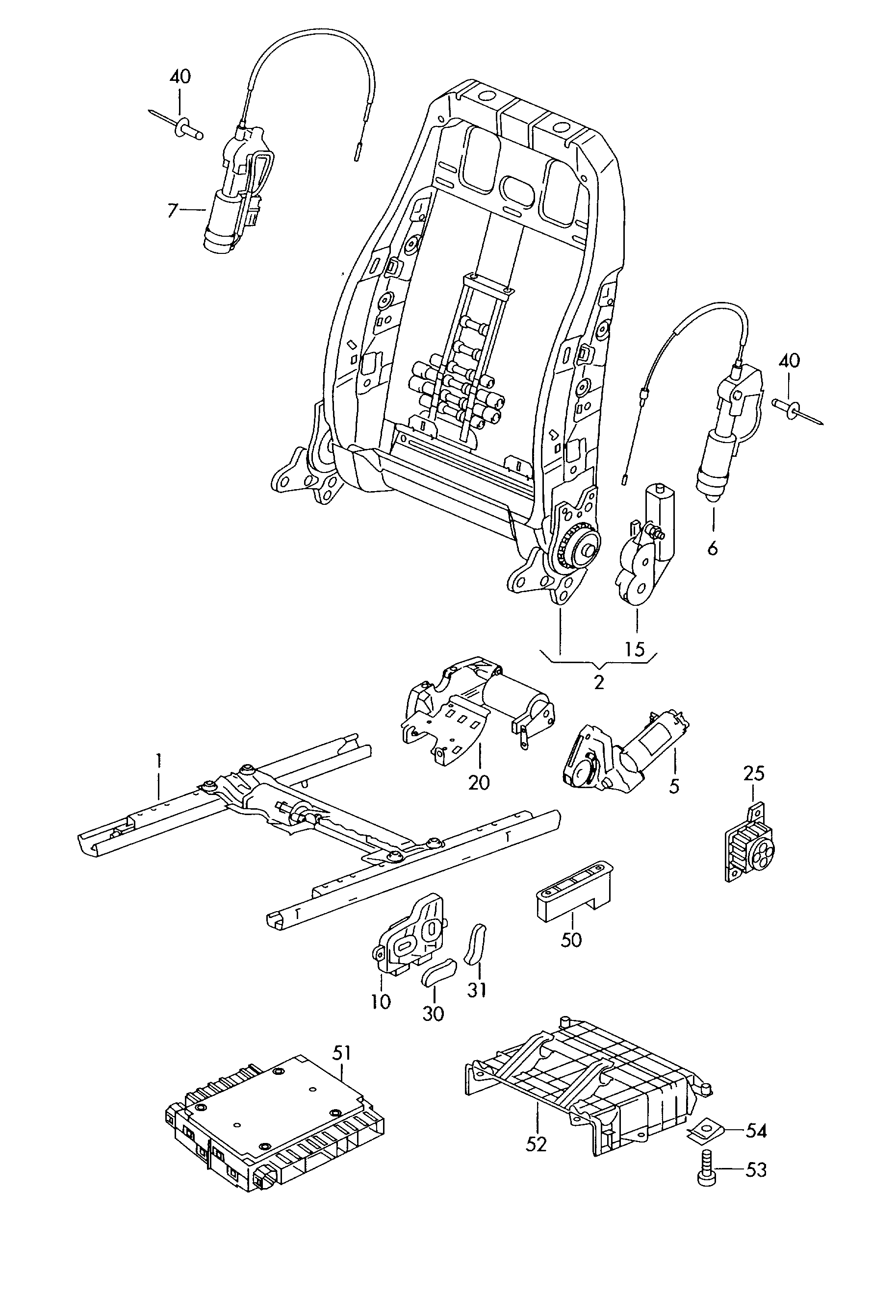 VAG 1Z0 959 777 - Regulēšanas elements, Sēdekļa regulēšana ps1.lv