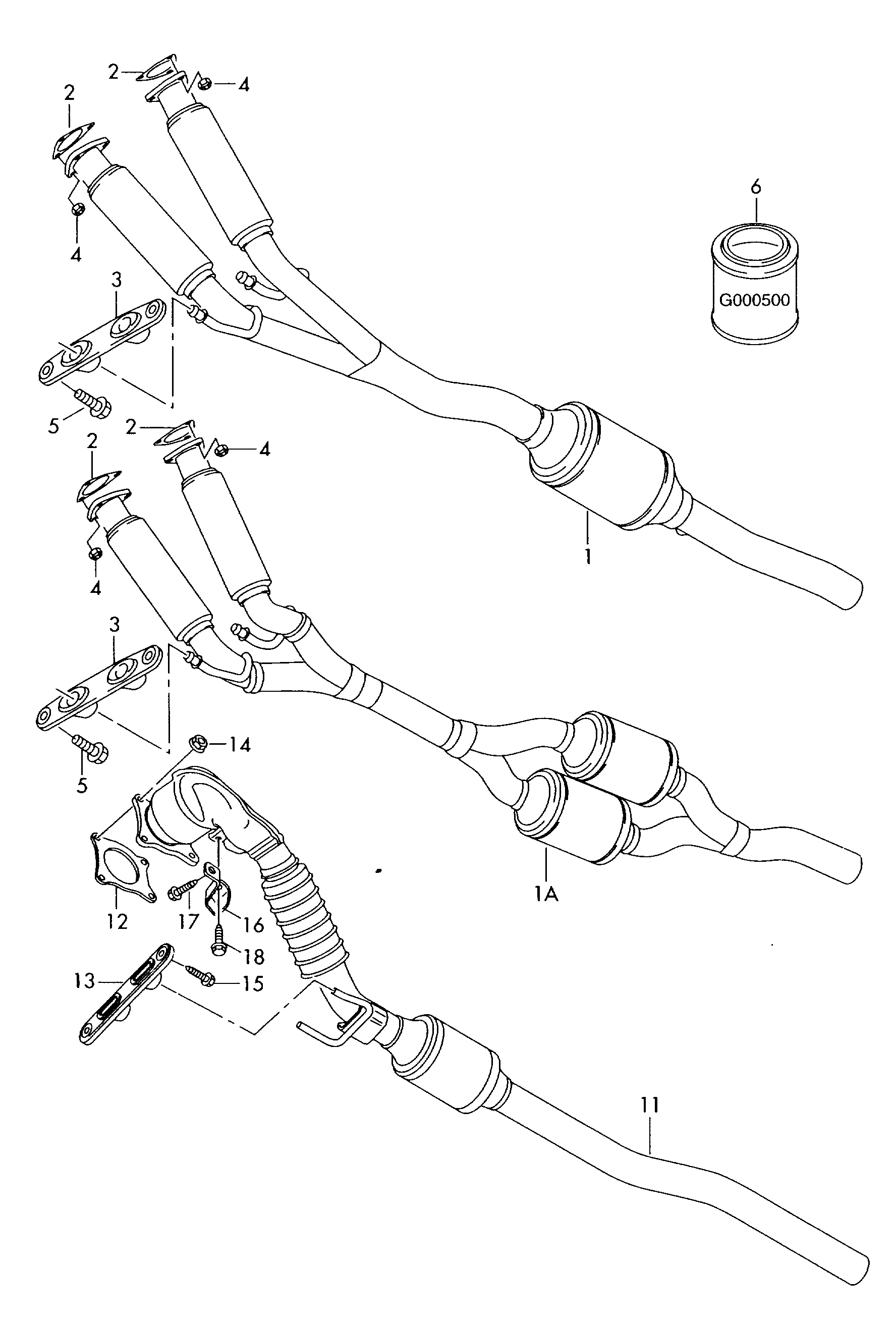 CUPRA 1K0 253 115 K - Blīve, Izplūdes caurule ps1.lv