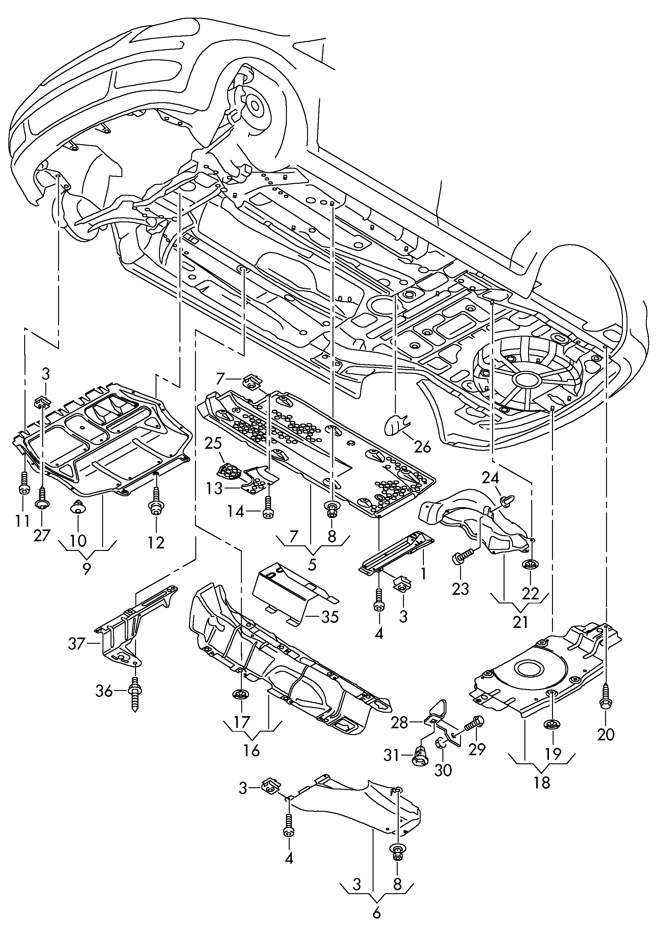 VAG 1K0 825 237 L - Motora telpas izolācija ps1.lv