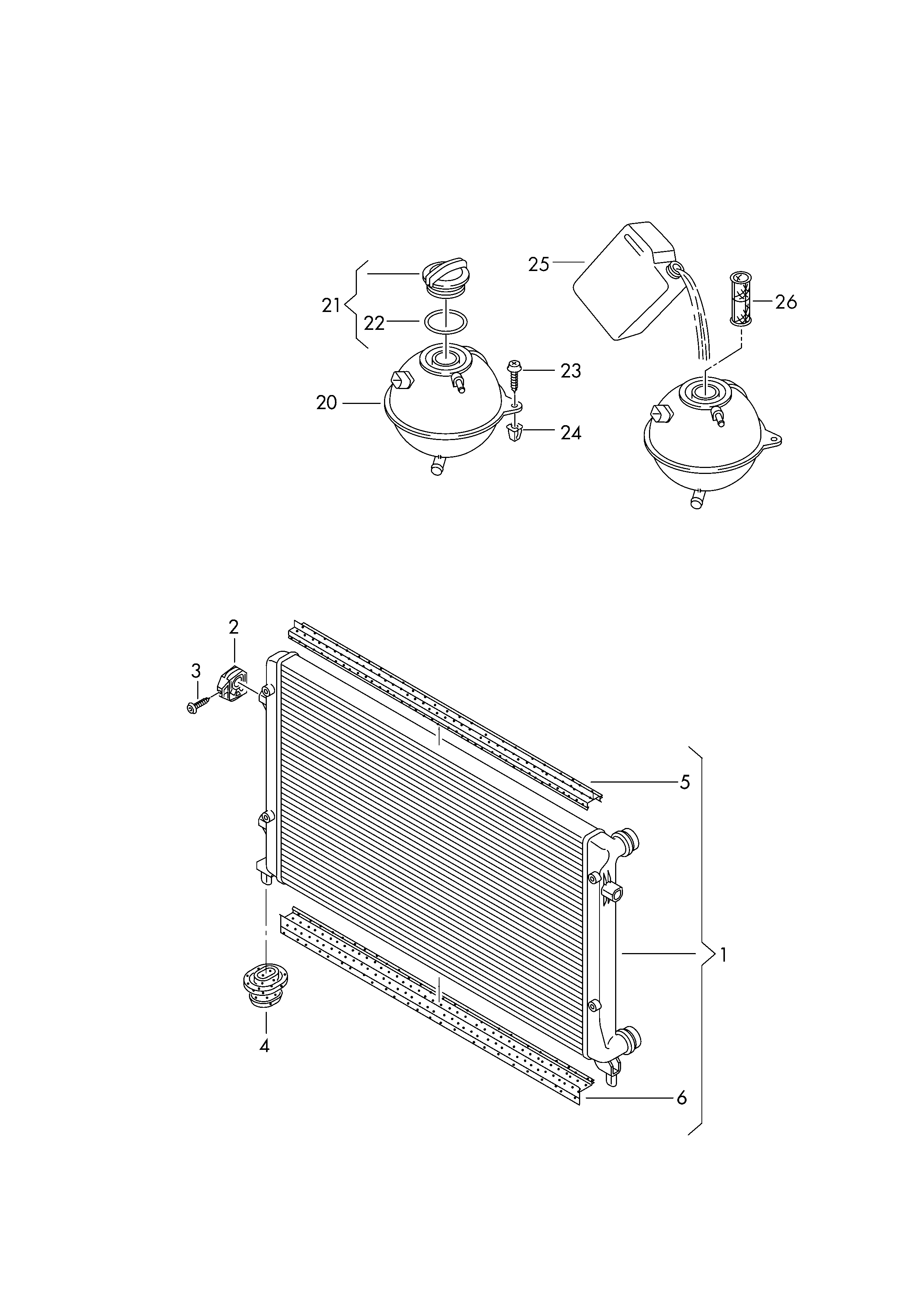 Seat 5K0121251F - Radiators, Motora dzesēšanas sistēma ps1.lv