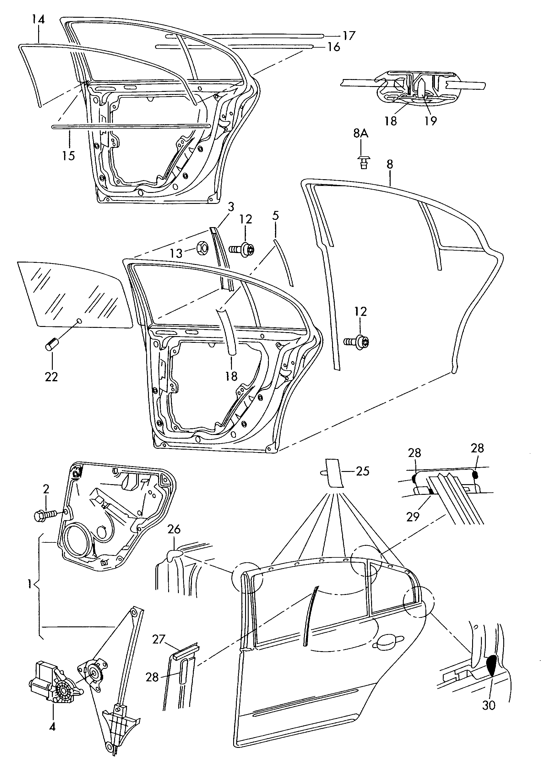 VW 3U5839461 - Stikla pacelšanas mehānisms ps1.lv