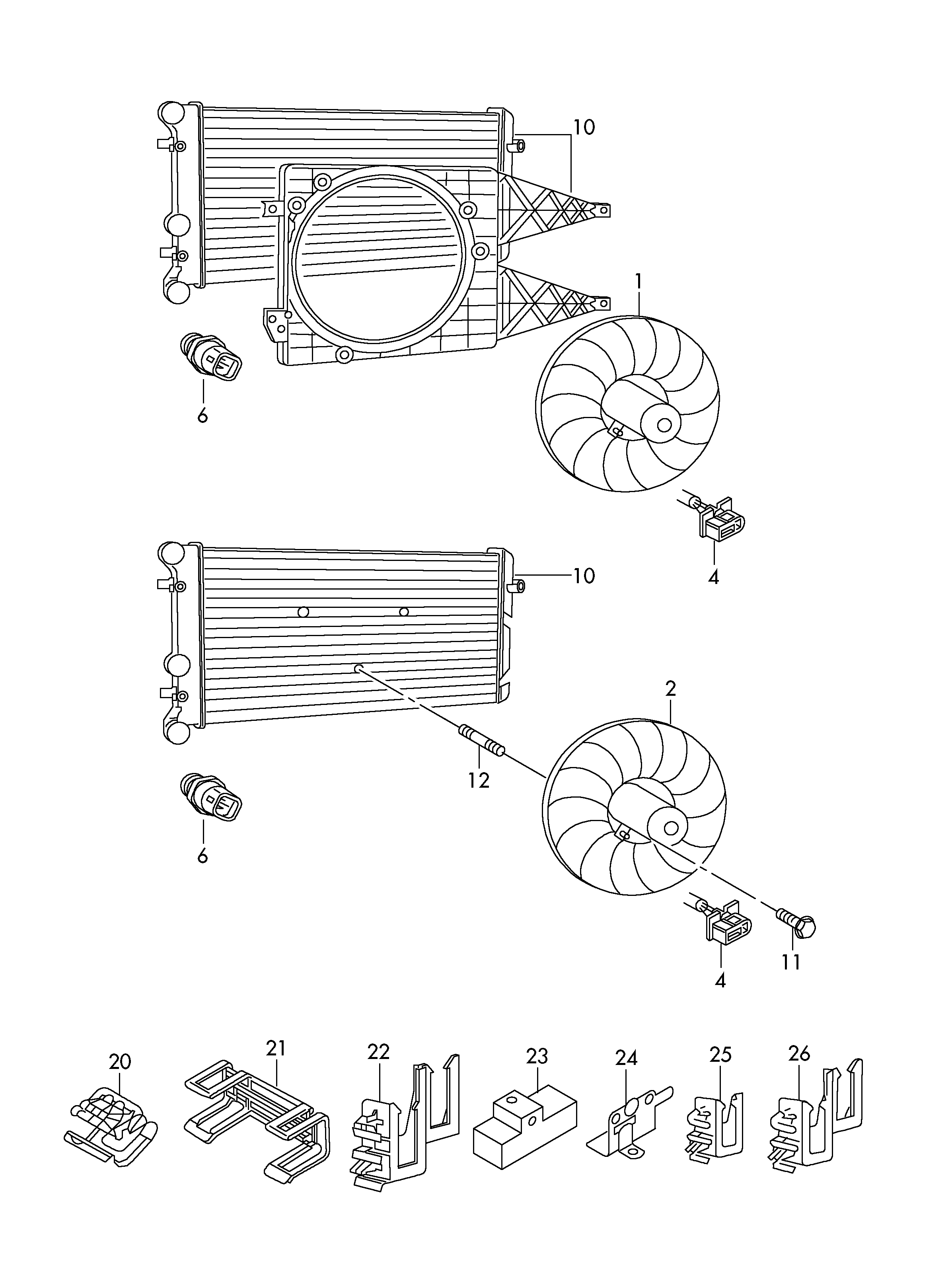 Skoda 6Q0 959 455 AD - Ventilators, Motora dzesēšanas sistēma ps1.lv