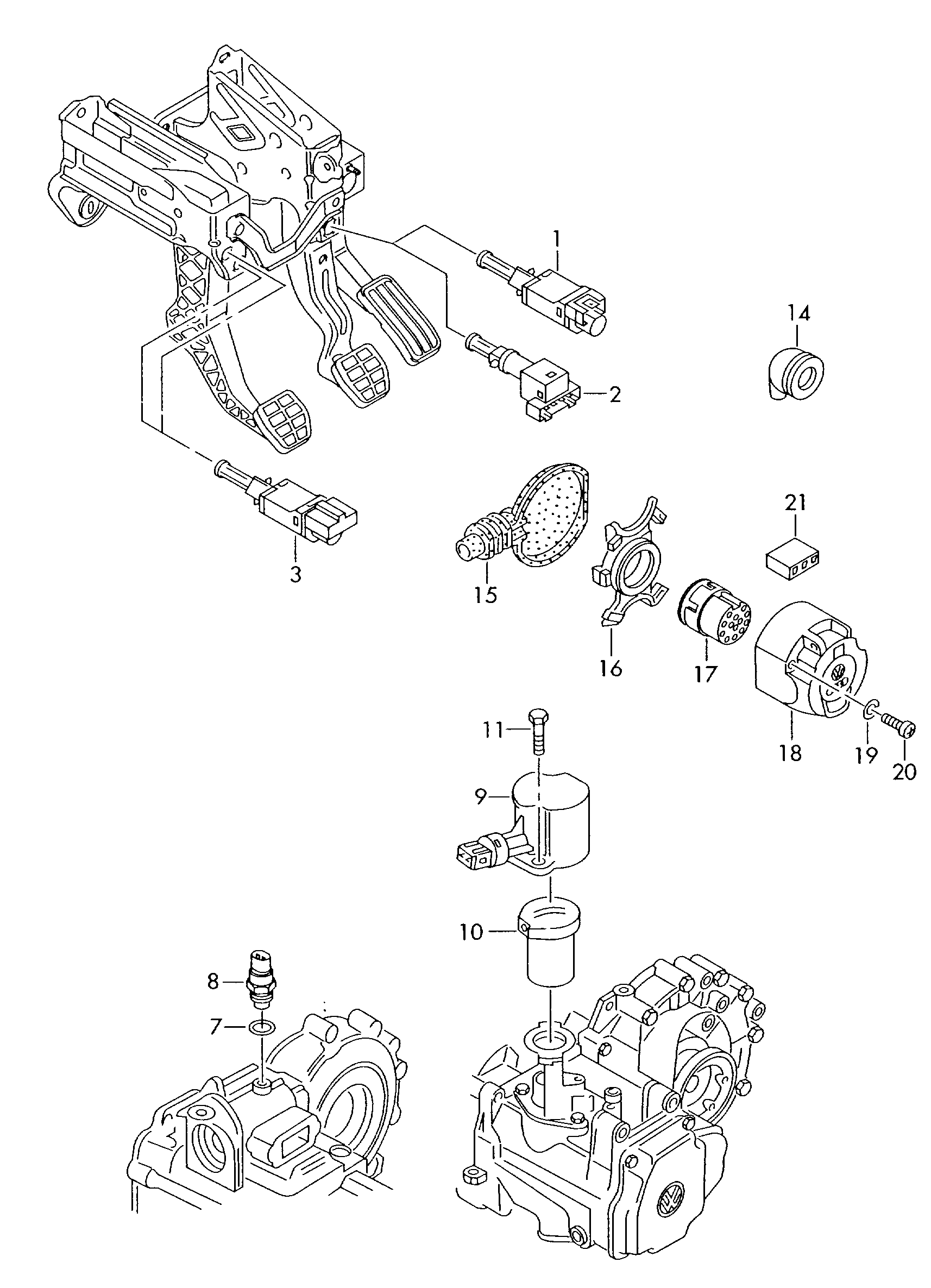 VAG 02K945415 - Slēdzis, Atpakaļgaitas signāla lukturis ps1.lv