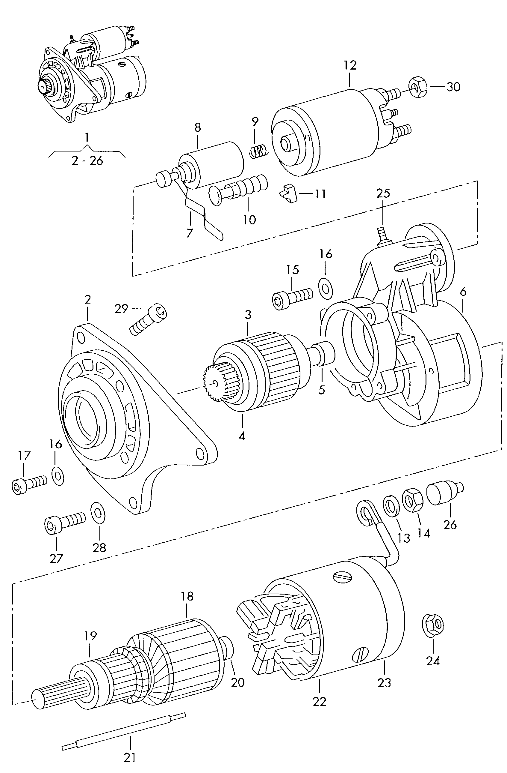 Skoda 047 911 023 G - Starteris ps1.lv