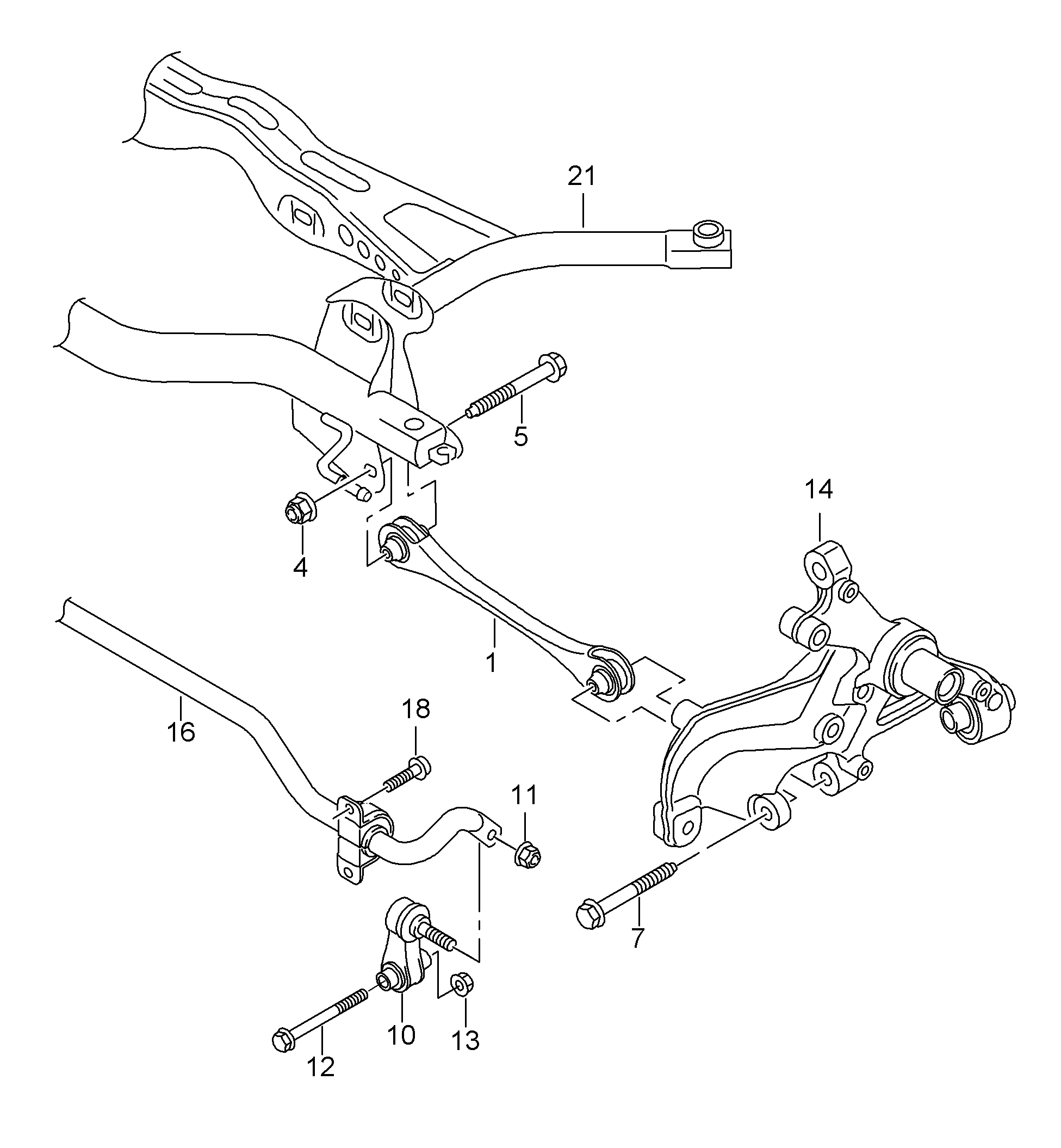 Porsche 5Q0501529C - Neatkarīgās balstiekārtas svira, Riteņa piekare ps1.lv