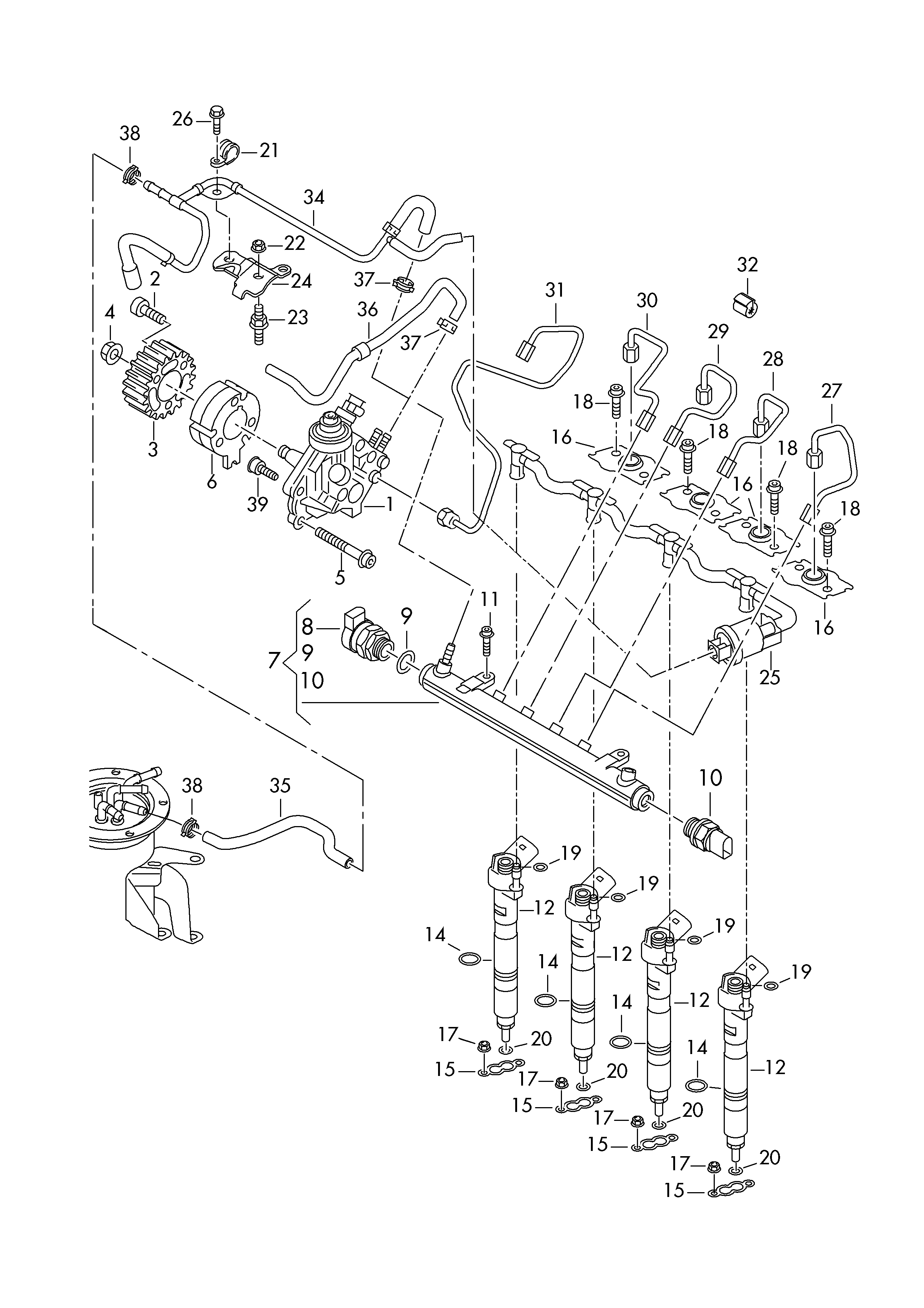 Seat 03L 130 755 - Augstspiediena sūknis ps1.lv