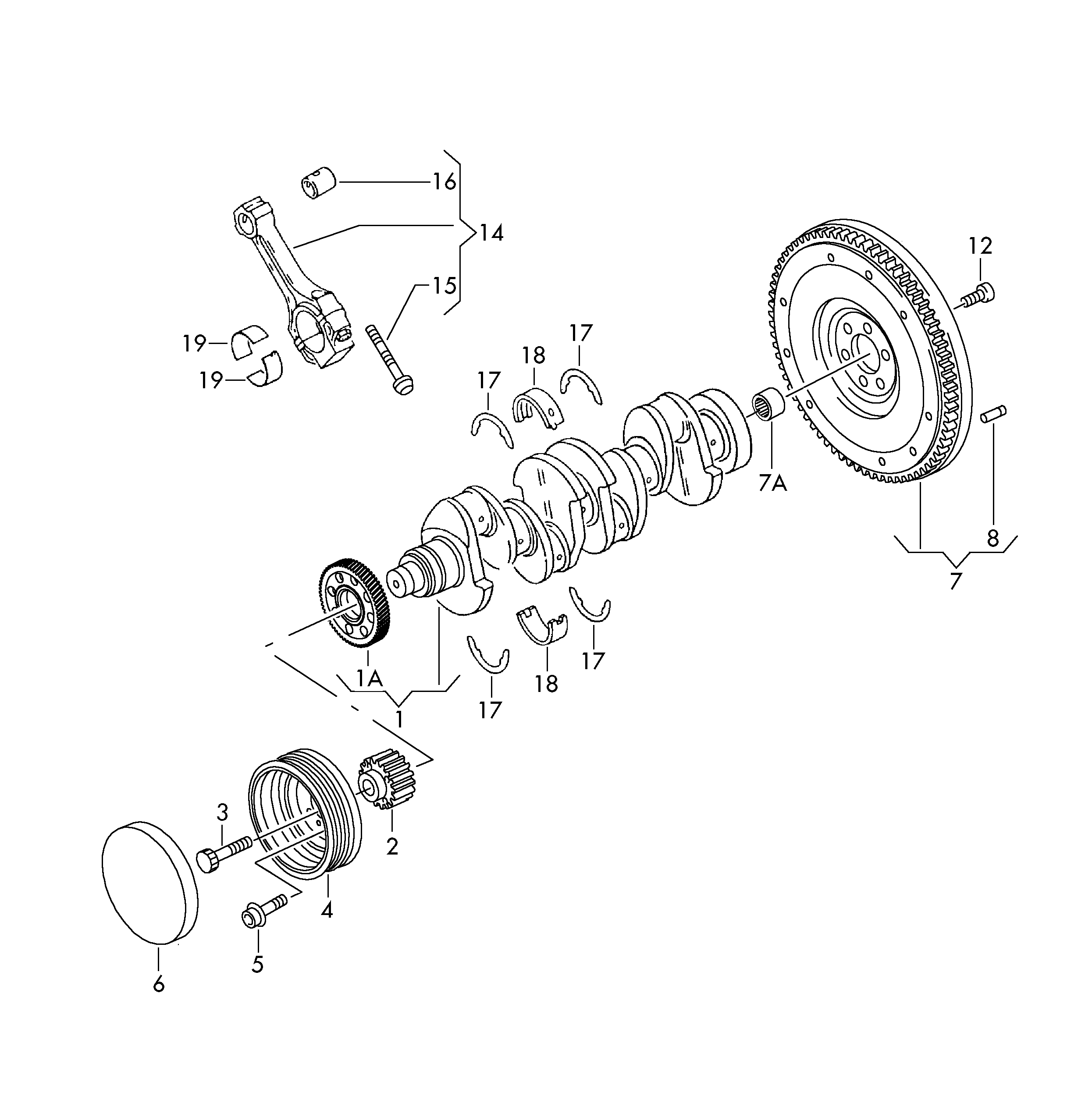 Seat 03G 105 266 CJ - Spararats ps1.lv