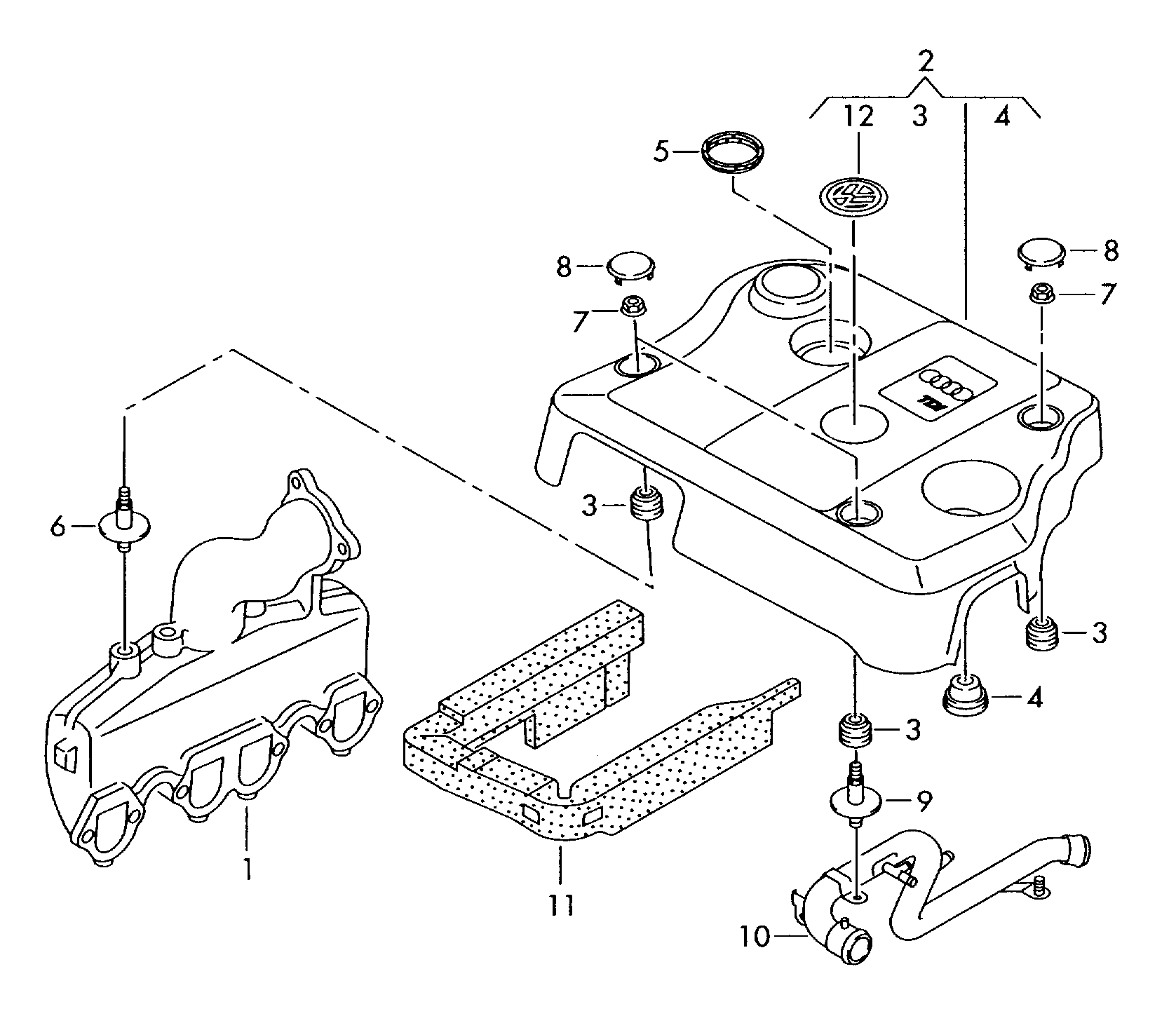 VAG 028103665 - Buferis, Motora vāks ps1.lv