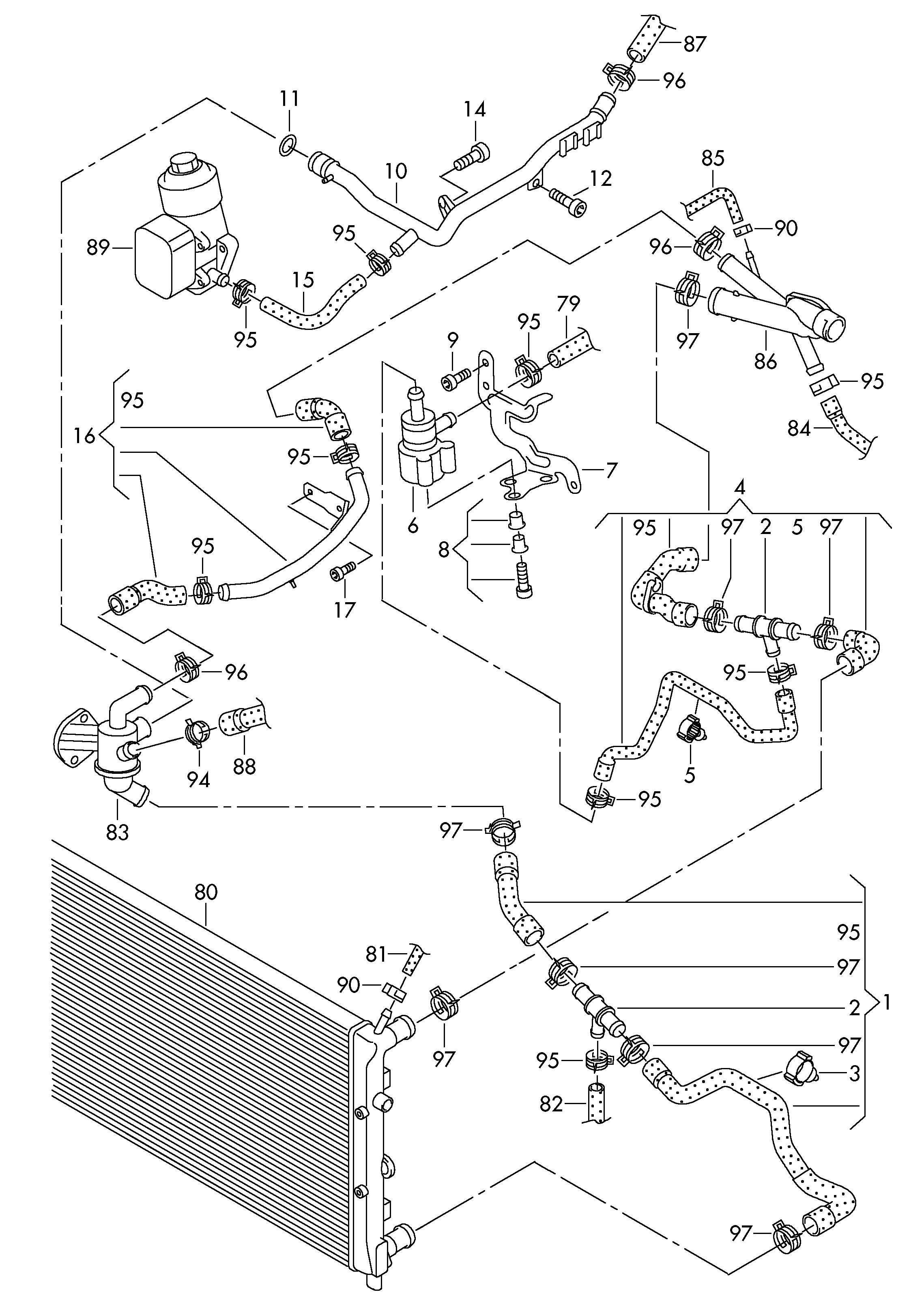 Seat 03L121065AJ - Dzesēšanas šķidruma caurule ps1.lv